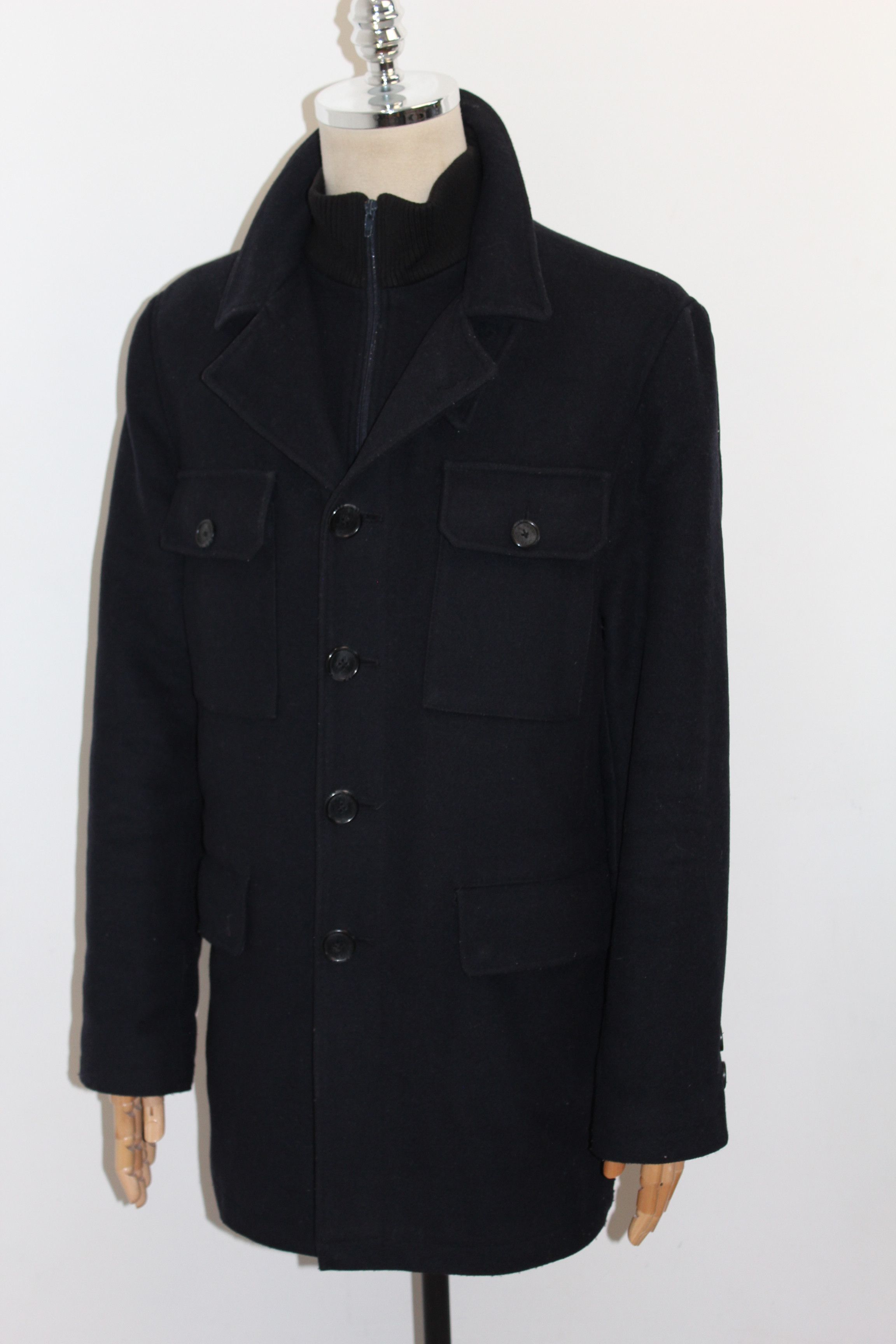 Barbour BARBOUR VINTAGE Wool Coat Jacket Size XL / US 12-14 / IT 48-50 - 4 Thumbnail