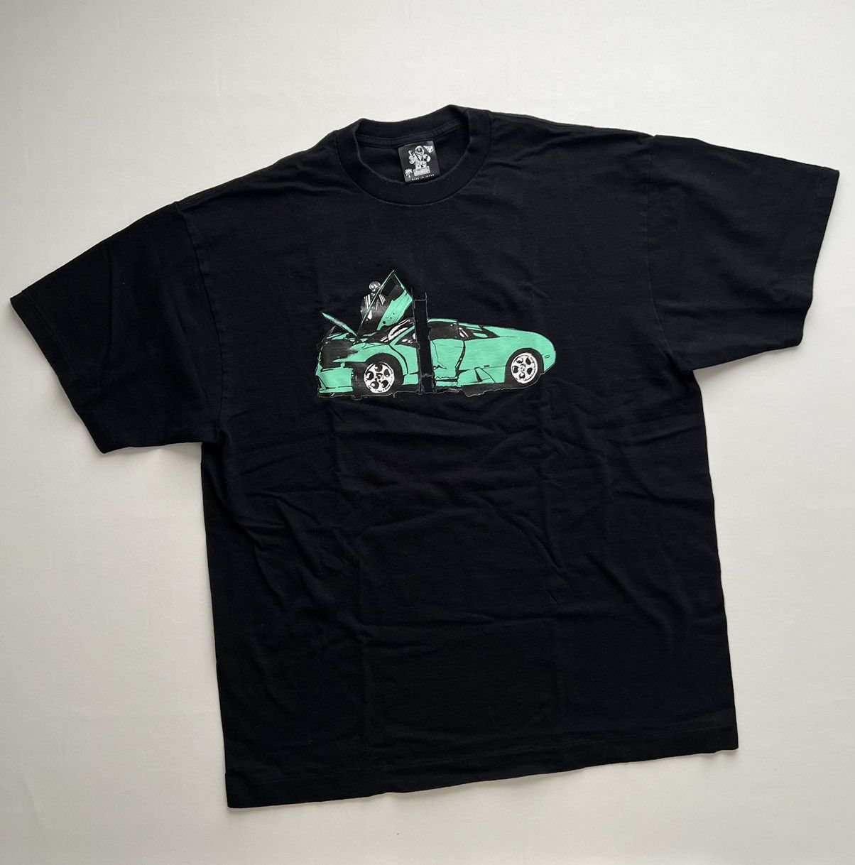 image of Billionaire Boys Club Season 6 Car Crash “Lambo” Tee in Black, Men's (Size XL)