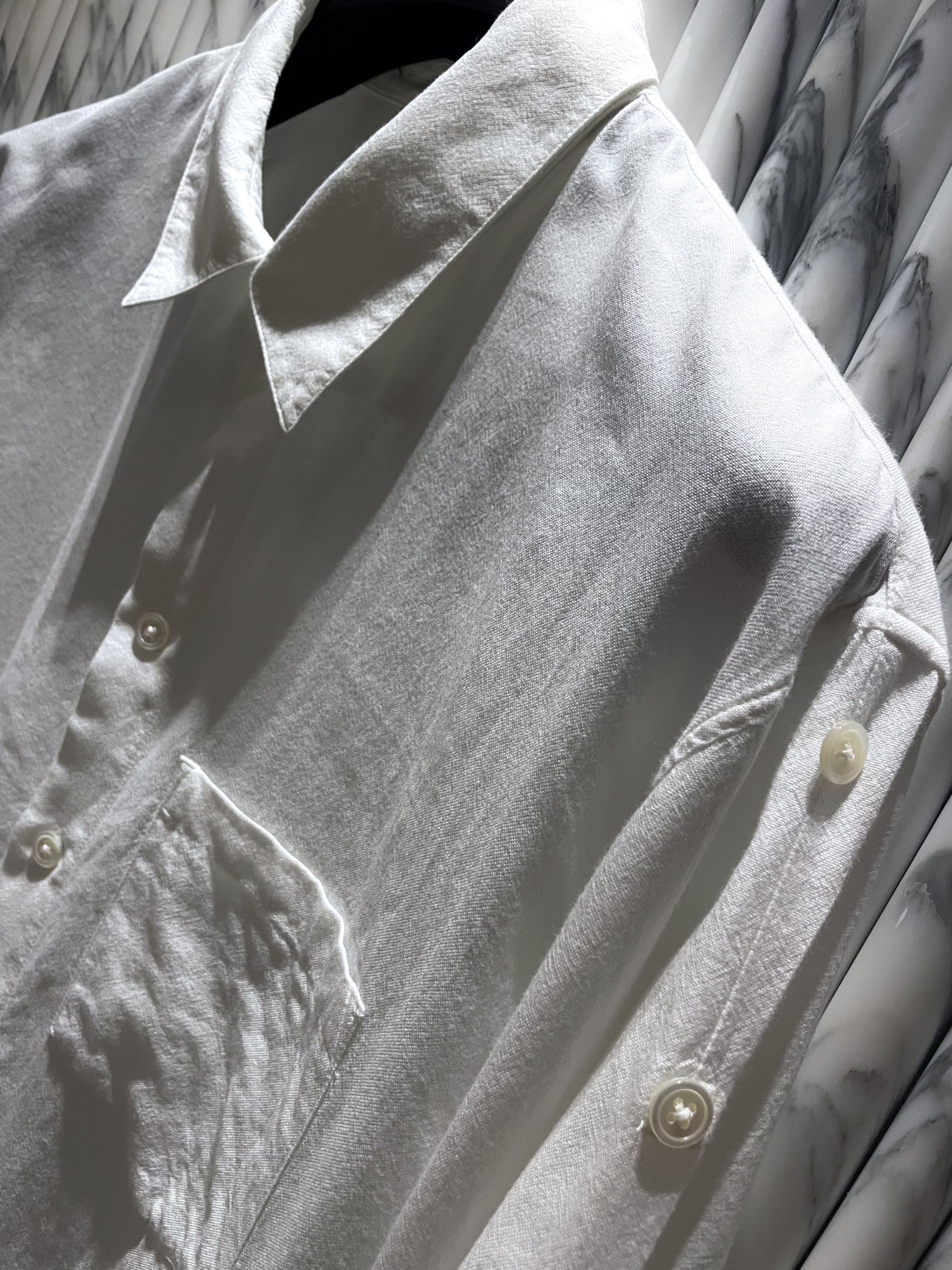 Ann Demeulemeester RARE BRAIDED FRINGE HEM COTTON DRESS SHIRT Size US XL / EU 56 / 4 - 13 Thumbnail