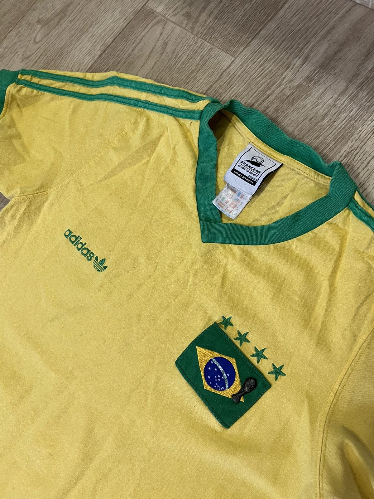 Adidas 1998 Adidas World Cup Brazil Tee Soccer Jersey T Shirt Size US M / EU 48-50 / 2 - 7 Thumbnail