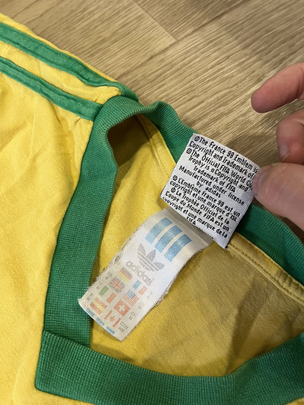 Adidas 1998 Adidas World Cup Brazil Tee Soccer Jersey T Shirt Size US M / EU 48-50 / 2 - 10 Thumbnail