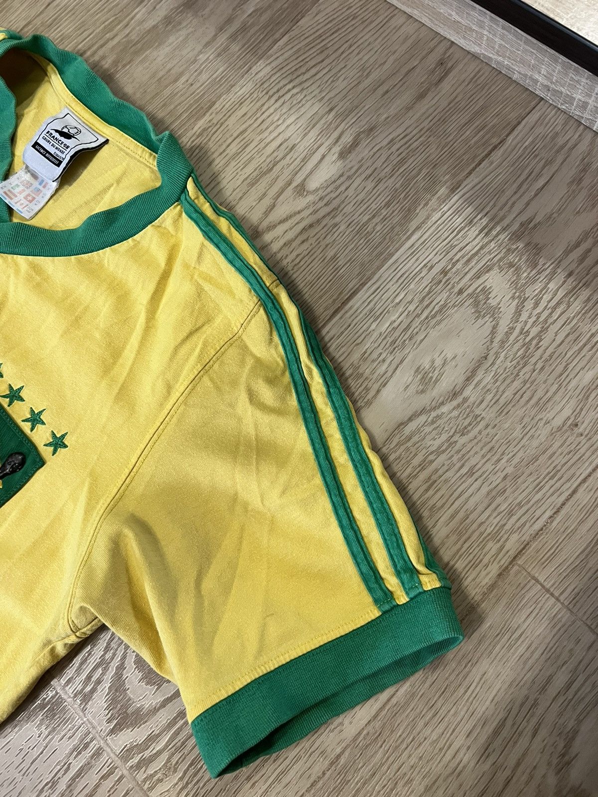 Adidas 1998 Adidas World Cup Brazil Tee Soccer Jersey T Shirt Size US M / EU 48-50 / 2 - 9 Thumbnail