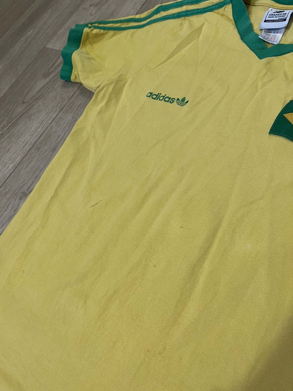 Adidas 1998 Adidas World Cup Brazil Tee Soccer Jersey T Shirt Size US M / EU 48-50 / 2 - 4 Thumbnail
