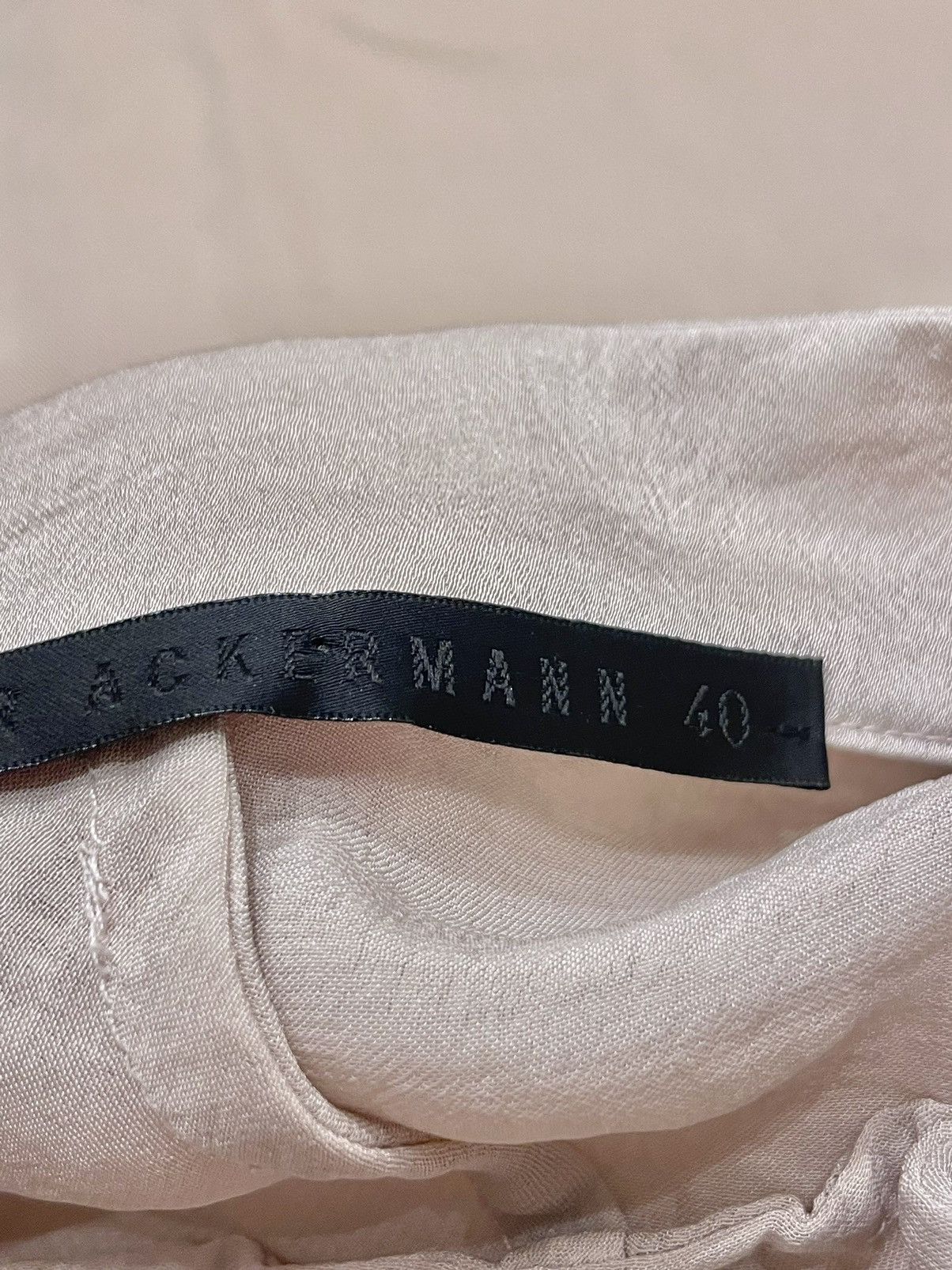 Haider Ackermann RARE SS15 PEARL BLUSH SILKY CREPE SATIN SHIRT Size US L / EU 52-54 / 3 - 11 Thumbnail