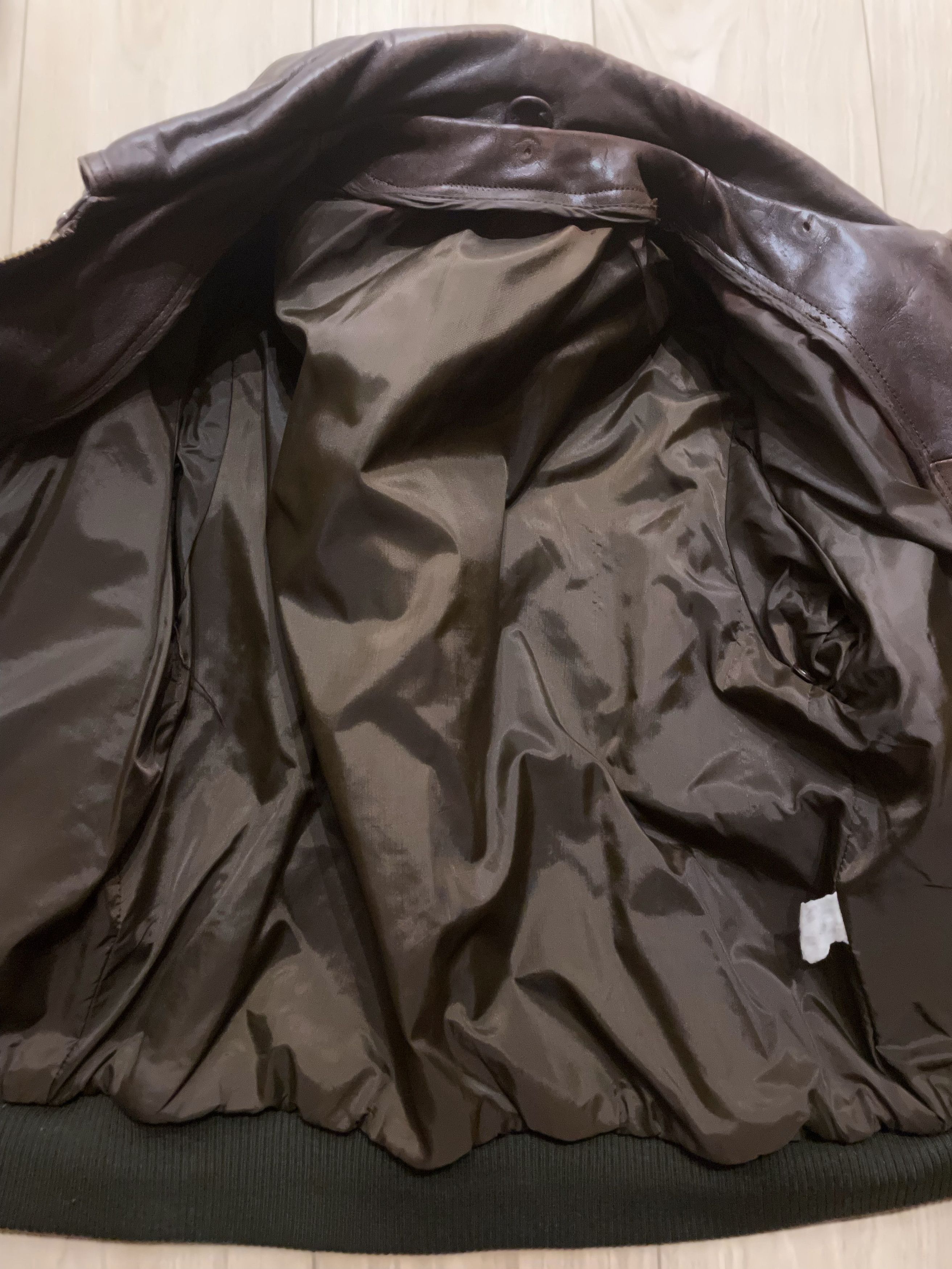 Vintage FINAL DROP 70'S A2 AVIATOR BOMBER IN DISTRESSED LEATHER Size US M / EU 48-50 / 2 - 16 Thumbnail