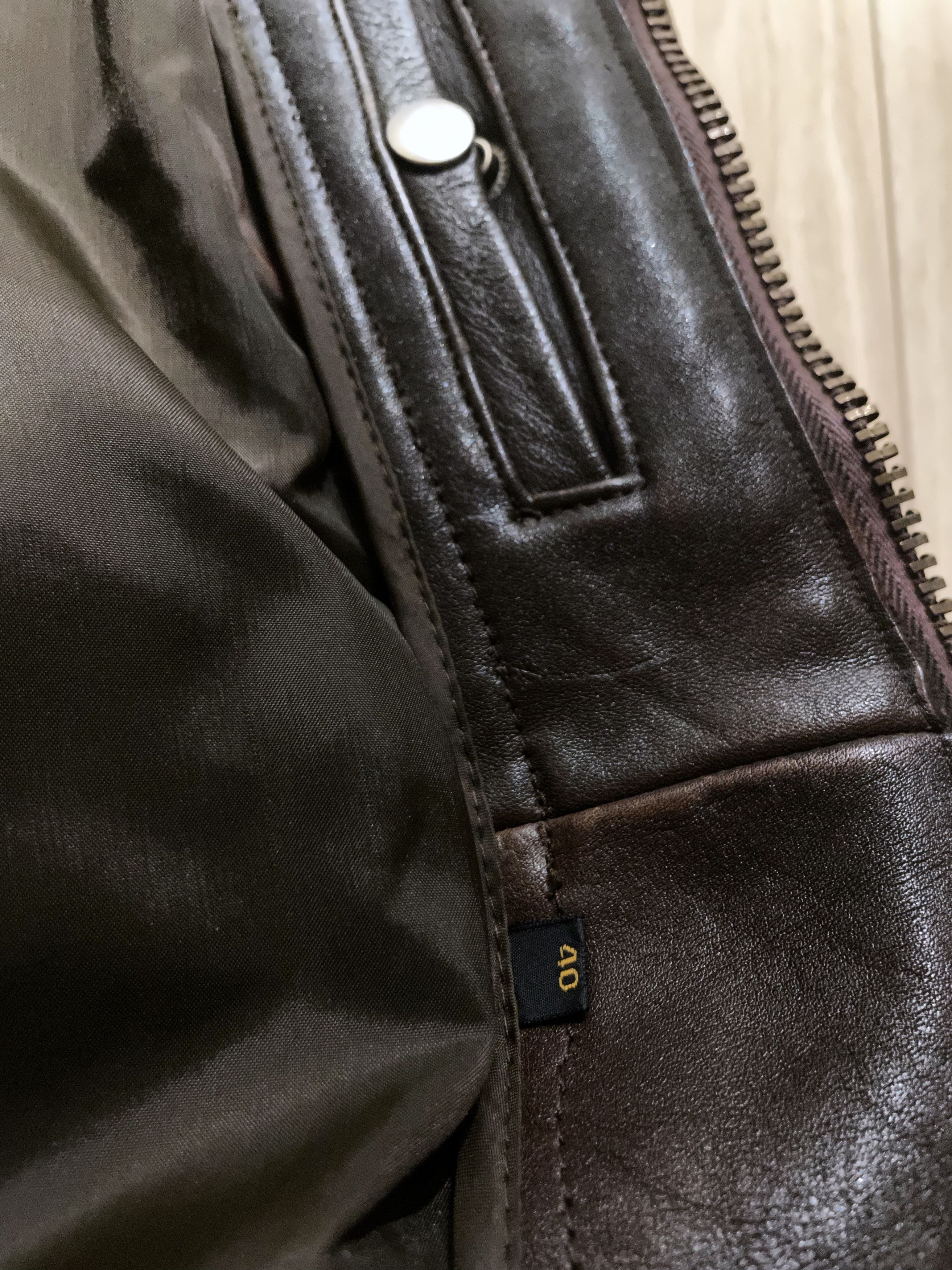 Vintage FINAL DROP 70'S A2 AVIATOR BOMBER IN DISTRESSED LEATHER Size US M / EU 48-50 / 2 - 14 Thumbnail