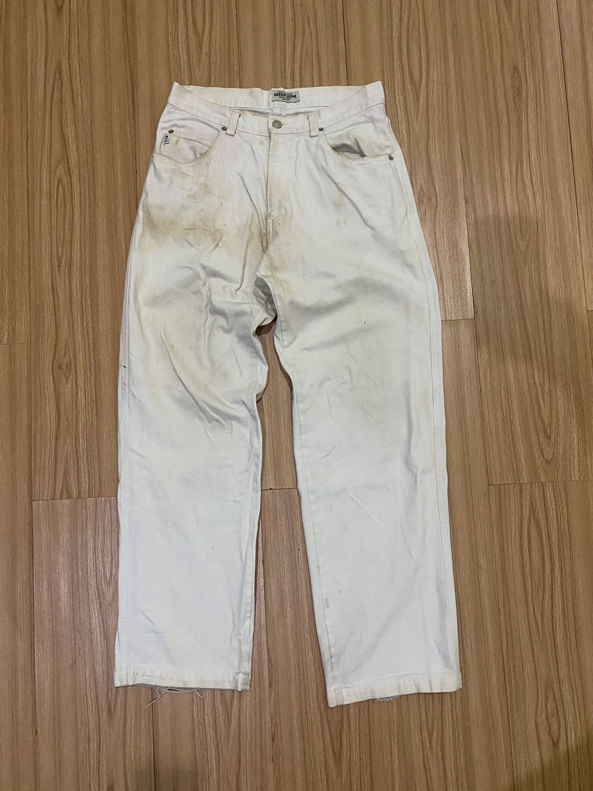 image of Denime x Guess Vintage Guess Denim Pant in White, Men's (Size 30)
