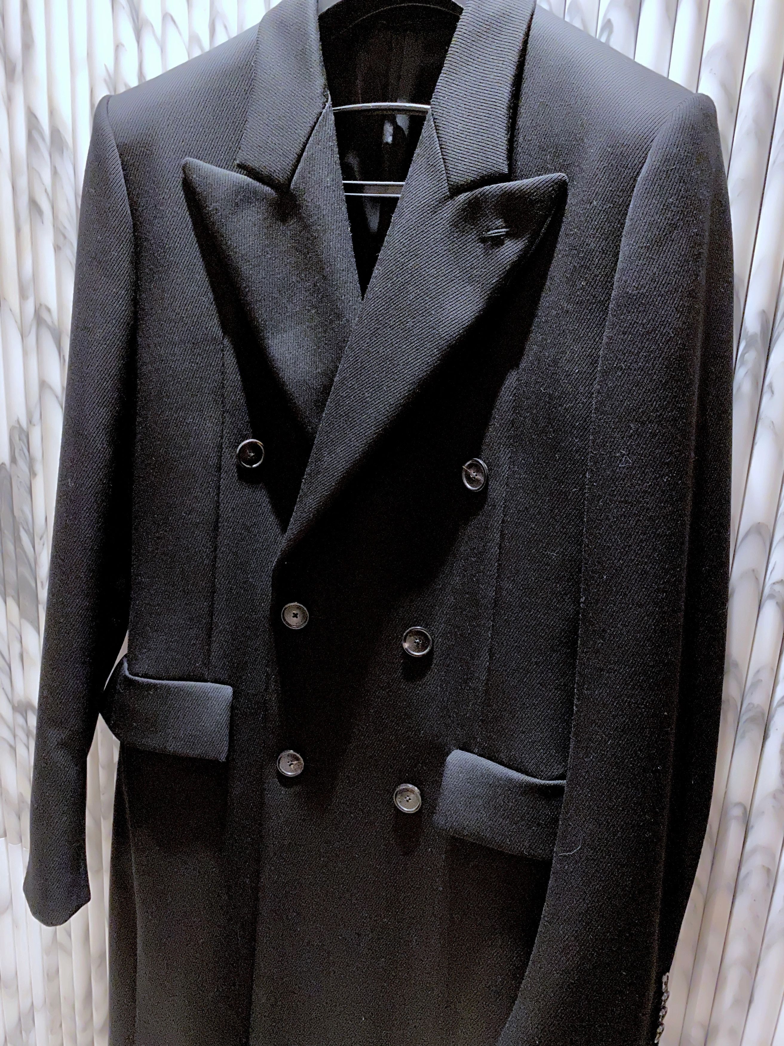 Balenciaga CAVALRY WOOL ALLURE DOUBLE BREASTED CHESTERFIELD COAT Size US M / EU 48-50 / 2 - 5 Thumbnail
