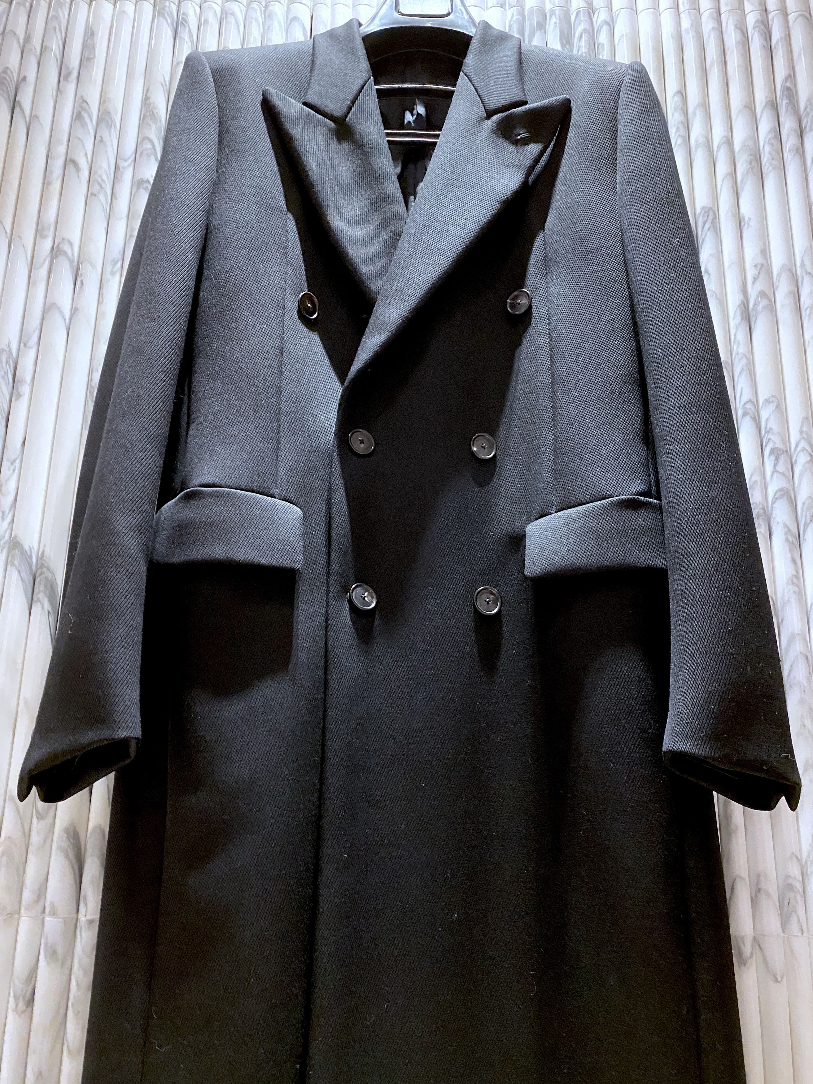 Balenciaga CAVALRY WOOL ALLURE DOUBLE BREASTED CHESTERFIELD COAT Size US M / EU 48-50 / 2 - 6 Thumbnail