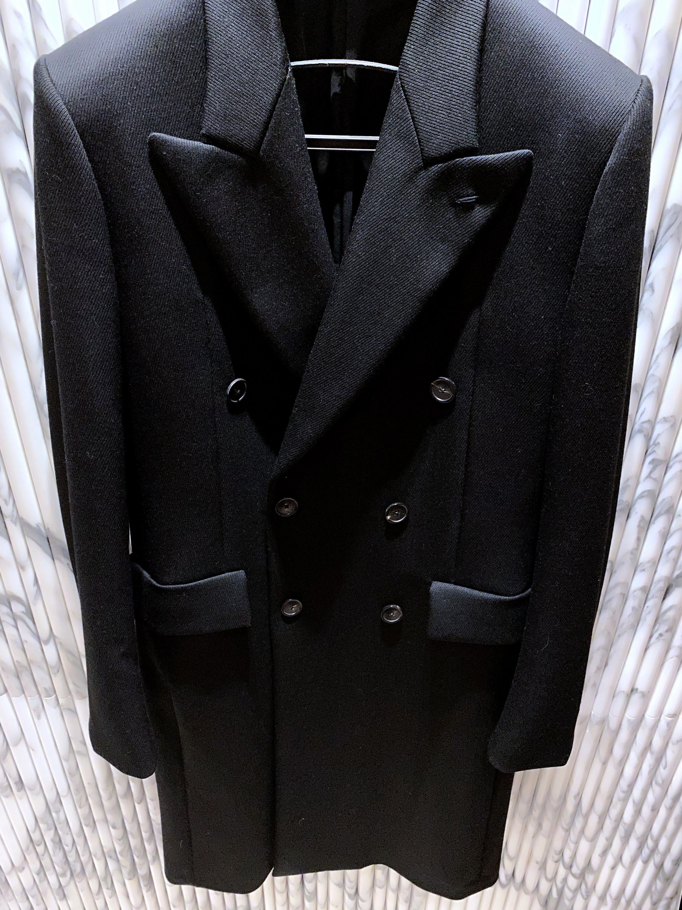 Balenciaga CAVALRY WOOL ALLURE DOUBLE BREASTED CHESTERFIELD COAT Size US M / EU 48-50 / 2 - 3 Thumbnail