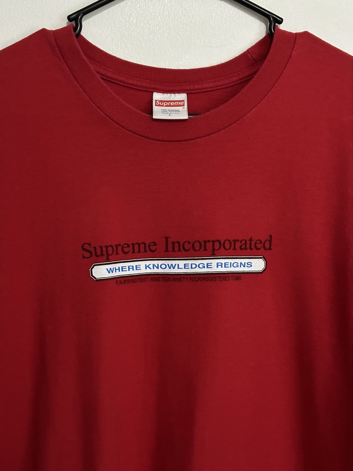 Supreme Supreme Incorporated Tee Size US L / EU 52-54 / 3 - 2 Thumbnail