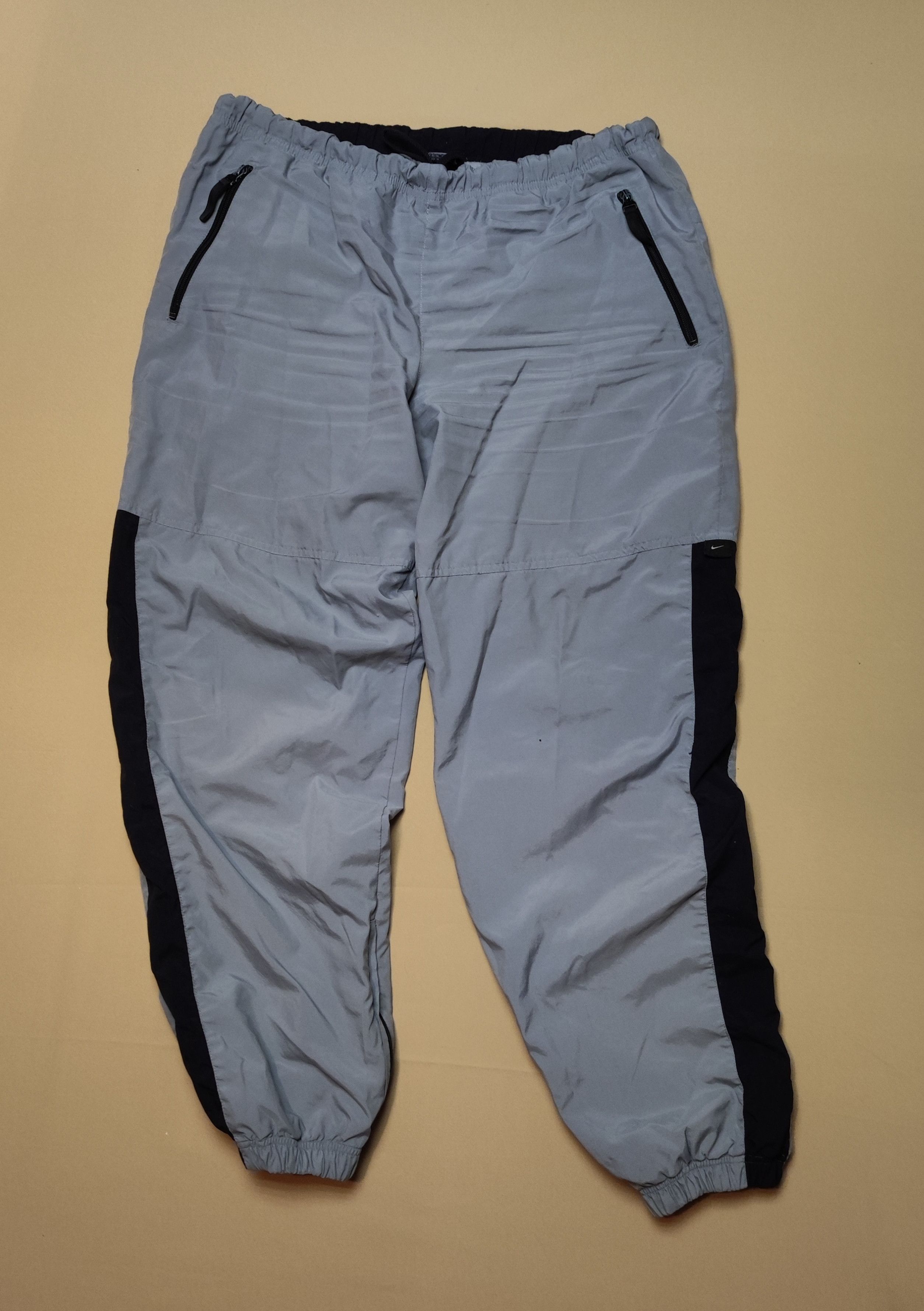 Nike × Vintage Vintage Y2K Nike Nylon Drill Track Pants (Size L) Size US 34 / EU 50 - 1 Thumbnail