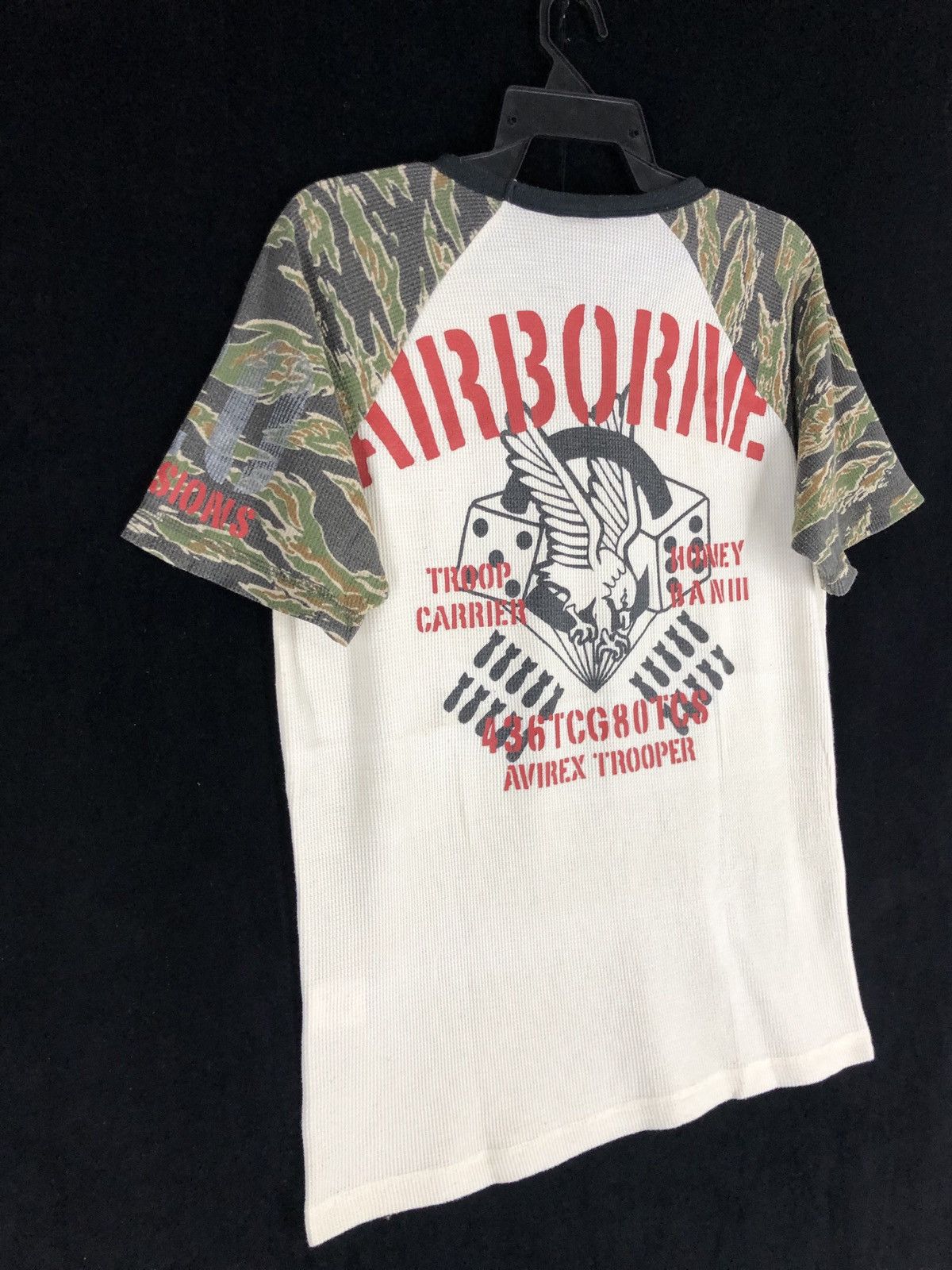 Avirex × Vintage Rare Vintage Avirex Skytrain Tiger Camo Sleeve Shirt Size US XL / EU 56 / 4 - 3 Thumbnail