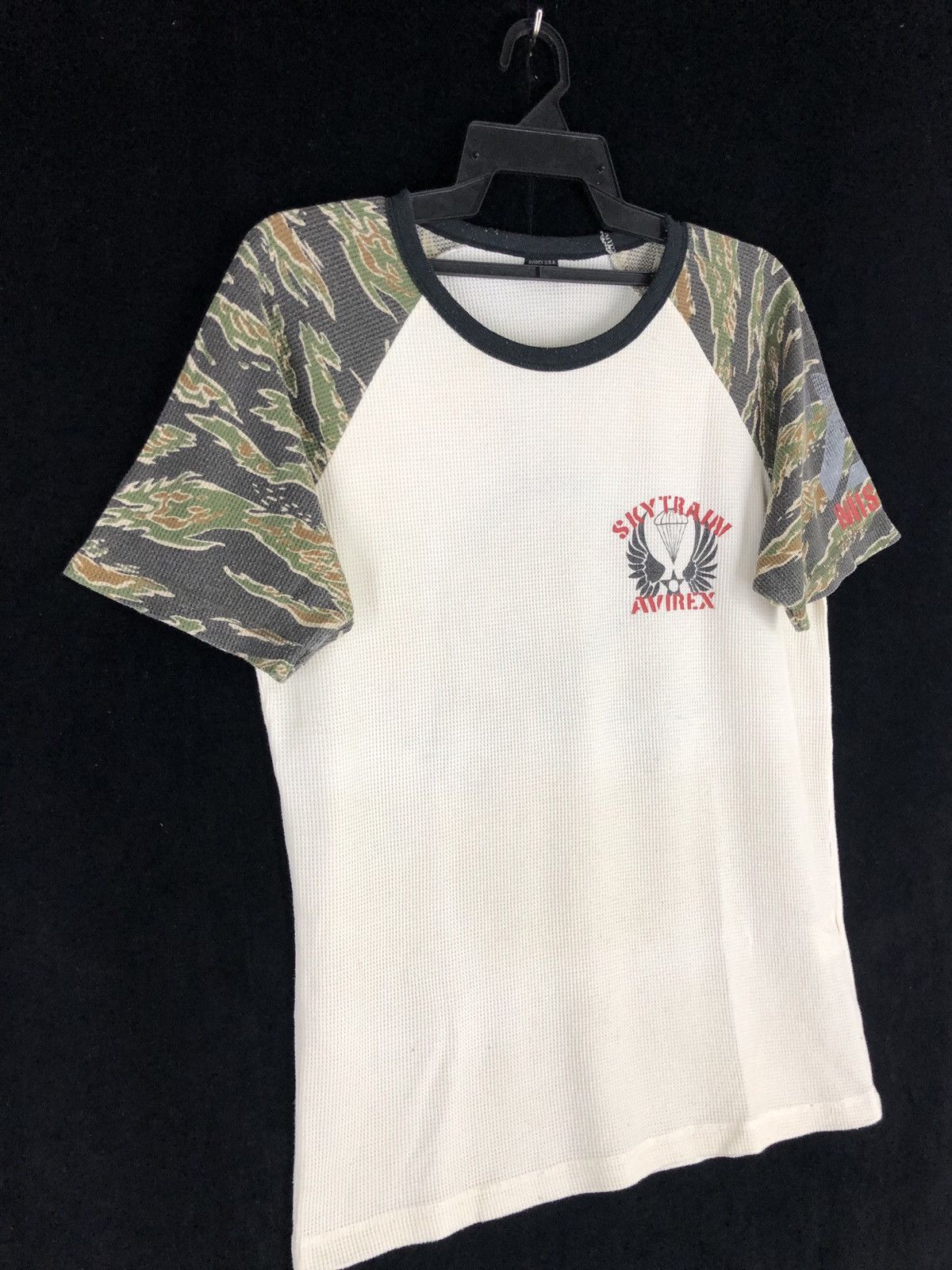 Avirex × Vintage Rare Vintage Avirex Skytrain Tiger Camo Sleeve Shirt Size US XL / EU 56 / 4 - 4 Thumbnail