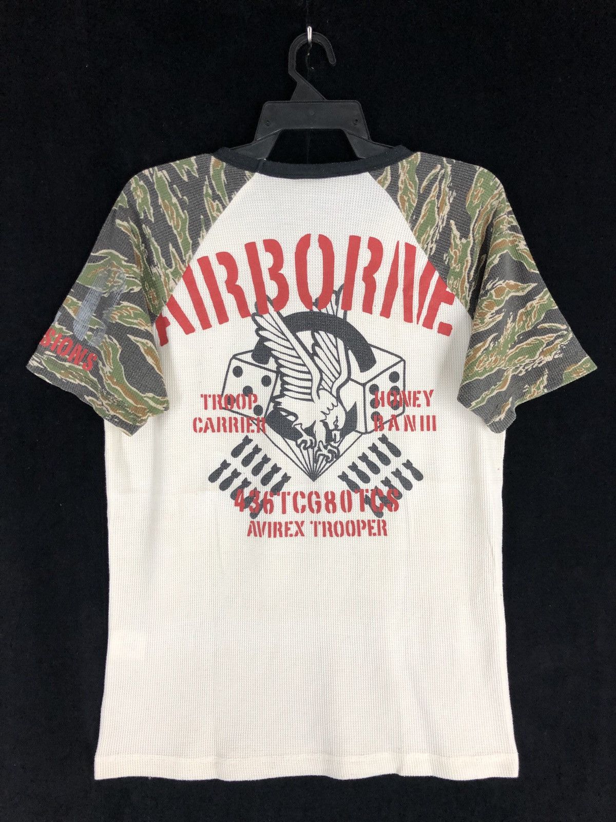 Avirex × Vintage Rare Vintage Avirex Skytrain Tiger Camo Sleeve Shirt Size US XL / EU 56 / 4 - 1 Thumbnail