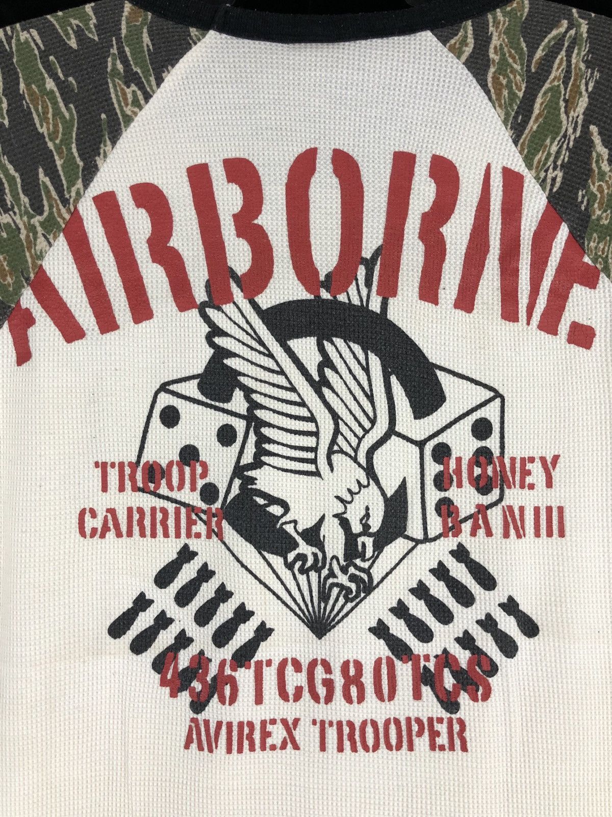 Avirex × Vintage Rare Vintage Avirex Skytrain Tiger Camo Sleeve Shirt Size US XL / EU 56 / 4 - 5 Thumbnail