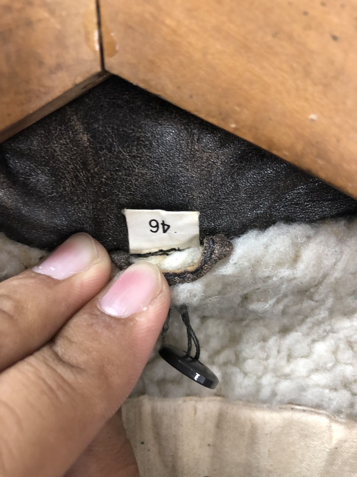 Genuine Leather Vintage Le Tigre Envers Leather Bomber Jacket – Sherpa Lined Size US M / EU 48-50 / 2 - 9 Thumbnail