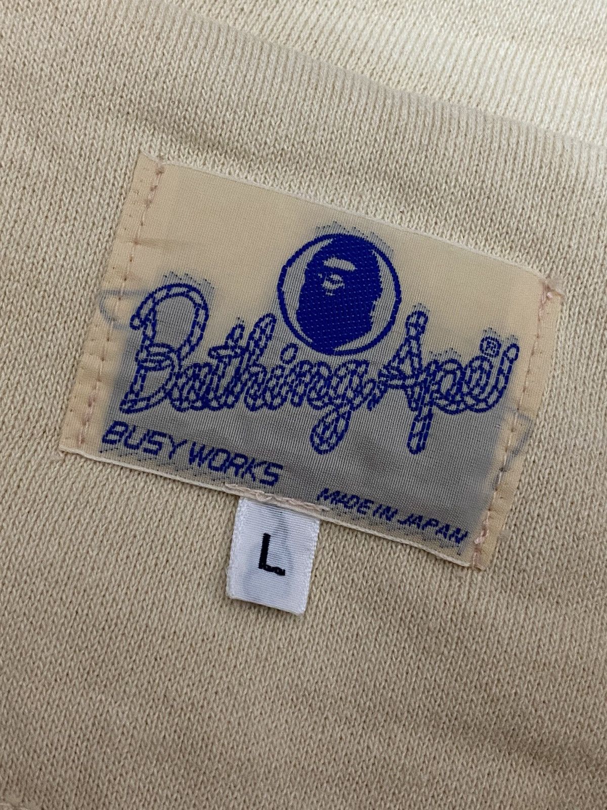 Bape Vintage 90s Bape Soldier Button Up Sweatshirt Size US L / EU 52-54 / 3 - 9 Thumbnail