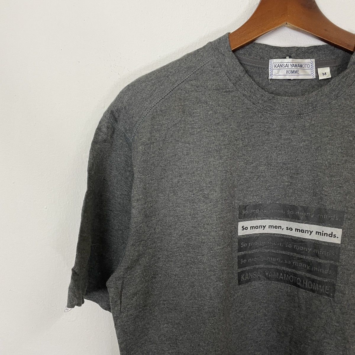 Japanese Brand 💥Best Offer💥Vintage Kansai Yamamoto Homme Crewneck Tee Size US M / EU 48-50 / 2 - 4 Thumbnail