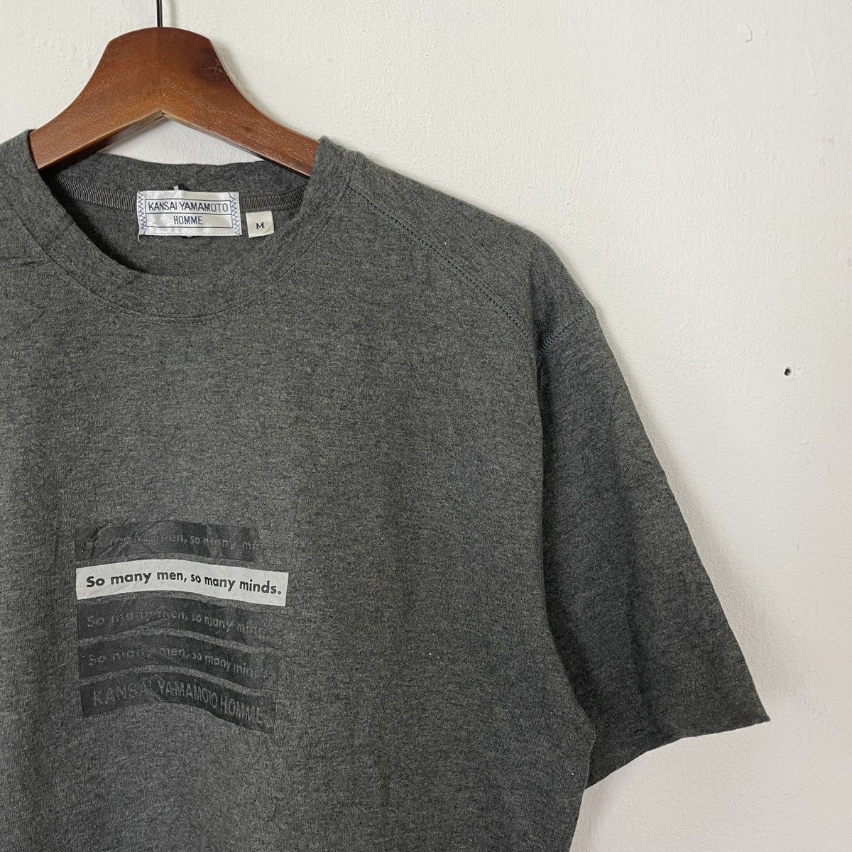 Japanese Brand 💥Best Offer💥Vintage Kansai Yamamoto Homme Crewneck Tee Size US M / EU 48-50 / 2 - 3 Thumbnail