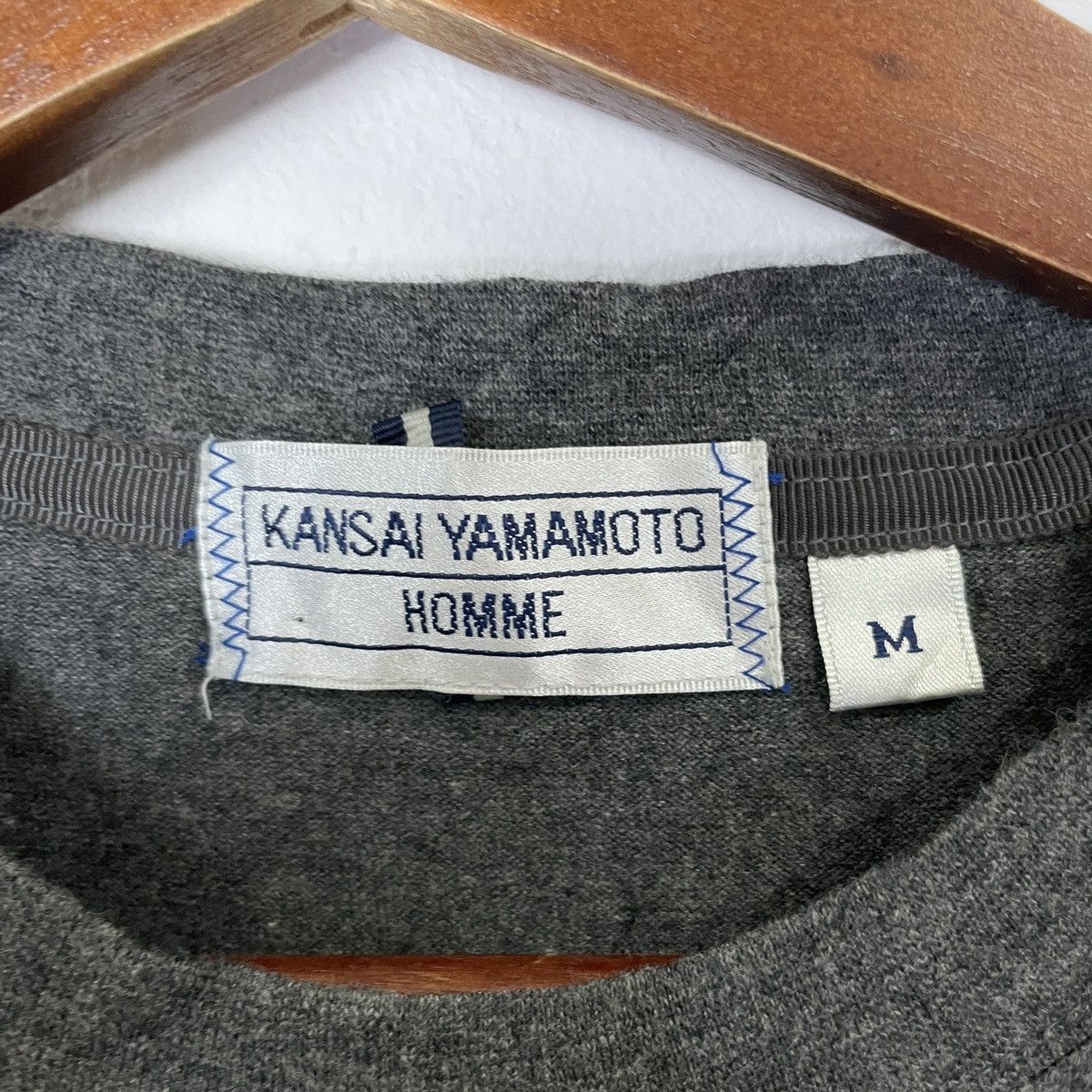 Japanese Brand 💥Best Offer💥Vintage Kansai Yamamoto Homme Crewneck Tee Size US M / EU 48-50 / 2 - 6 Thumbnail