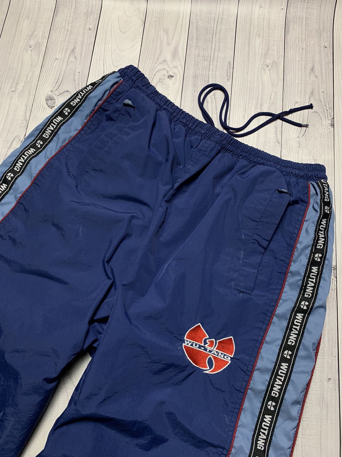 Vintage × Wu-Tang Clan Vintage Wu-Tang track suit drill pants Y2K jacket big logo Size US L / EU 52-54 / 3 - 8 Thumbnail