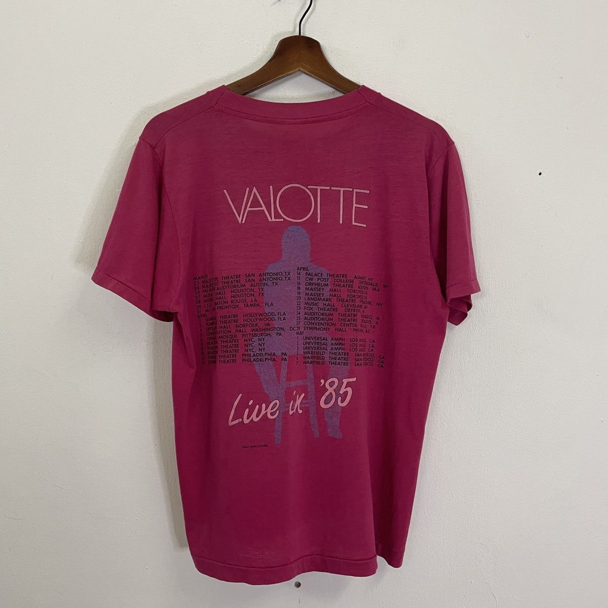 Band Tees Vintage 1985 Julian Lennon Valotte Tee Size US S / EU 44-46 / 1 - 1 Thumbnail