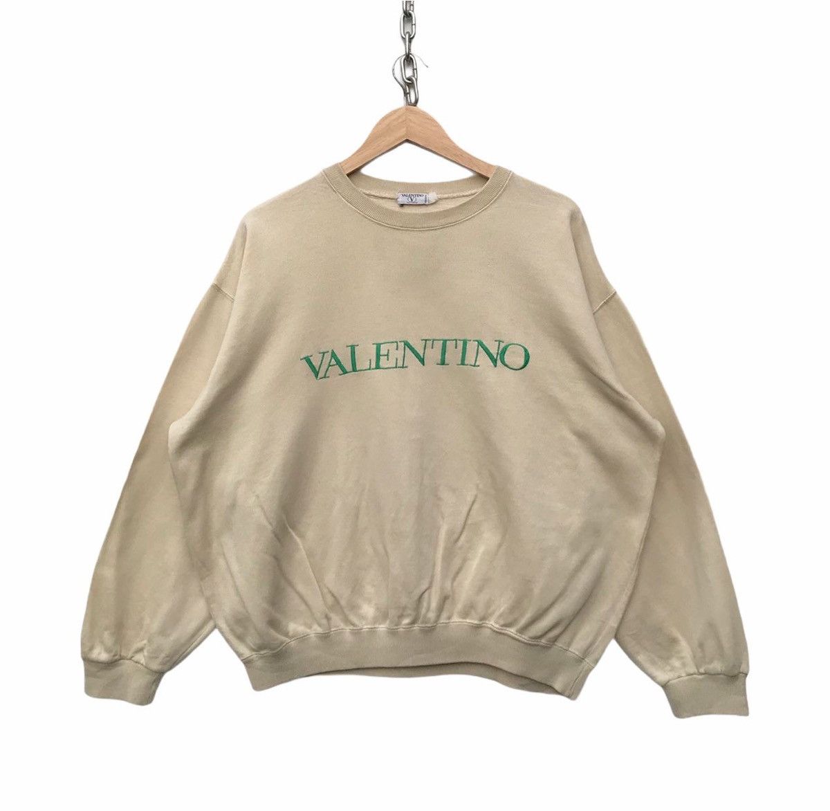 Valentino Valentino Italy Designer Spellout Sweatshirt Size US XL / EU 56 / 4 - 1 Thumbnail
