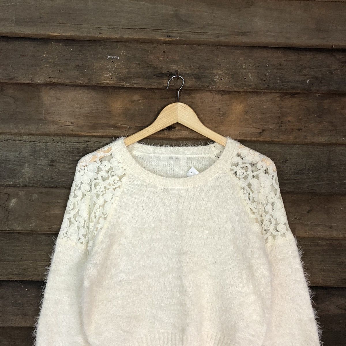 Homespun Knitwear × Japanese Brand DL Nice Claup White Mohair Shag Shaggy Knitwear #B620 Size S / US 4 / IT 40 - 9 Thumbnail