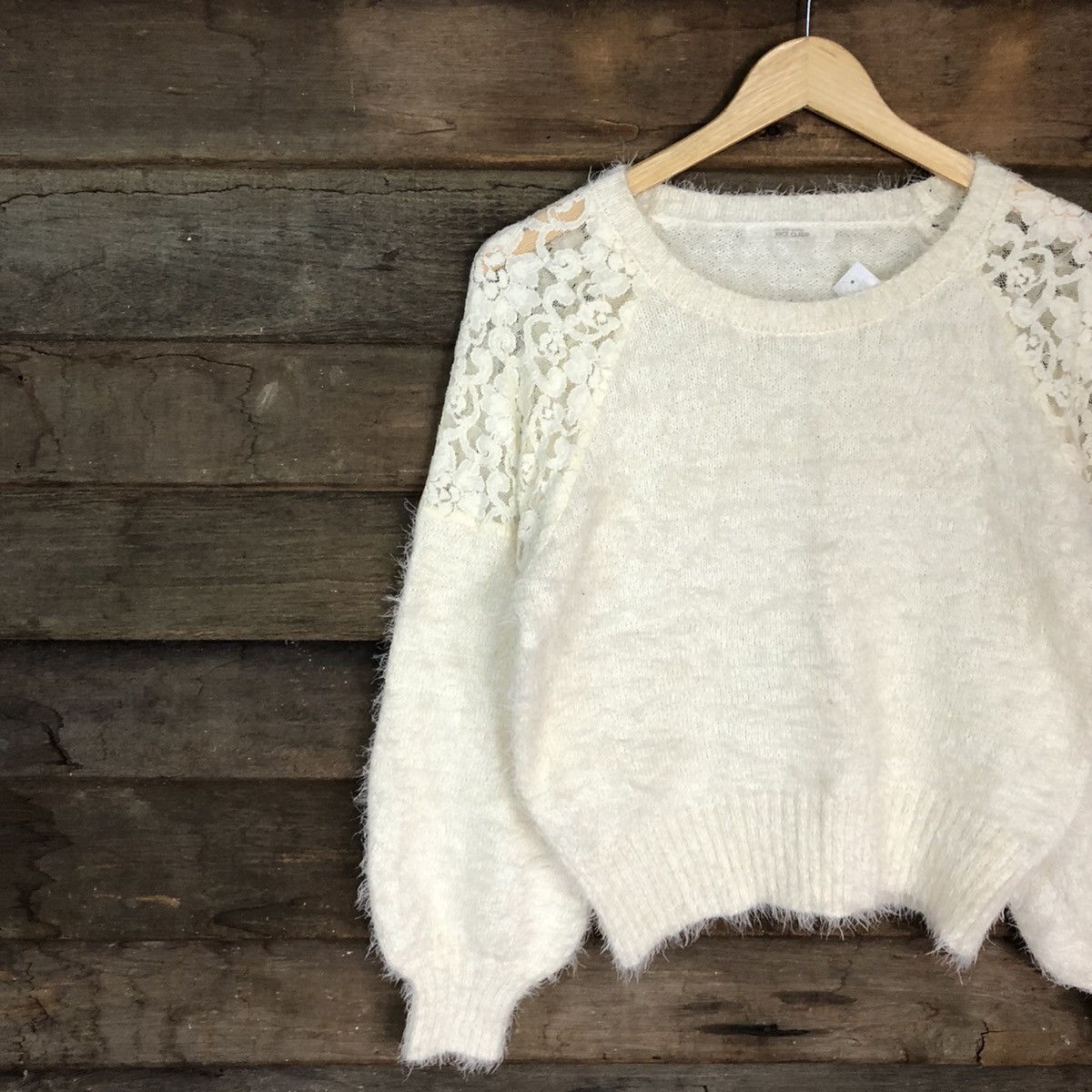 Homespun Knitwear × Japanese Brand DL Nice Claup White Mohair Shag Shaggy Knitwear #B620 Size S / US 4 / IT 40 - 7 Thumbnail