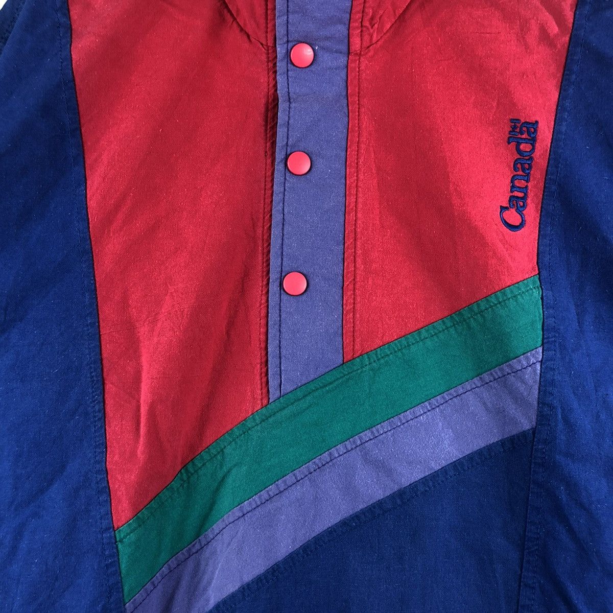 Vintage Vintage Banff 80’s Style Retro Multicolour Block Jacket Size US L / EU 52-54 / 3 - 3 Thumbnail
