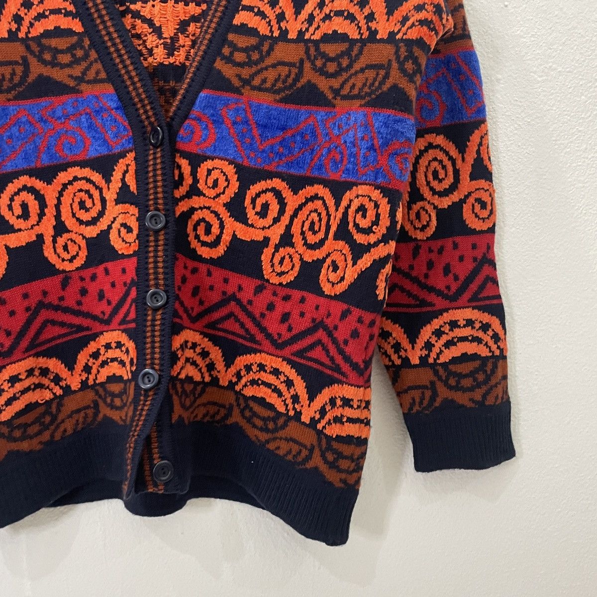 Japanese Brand Vintage Micalady Coogi Style Unisex Cardingan Knitwear Size US M / EU 48-50 / 2 - 2 Thumbnail
