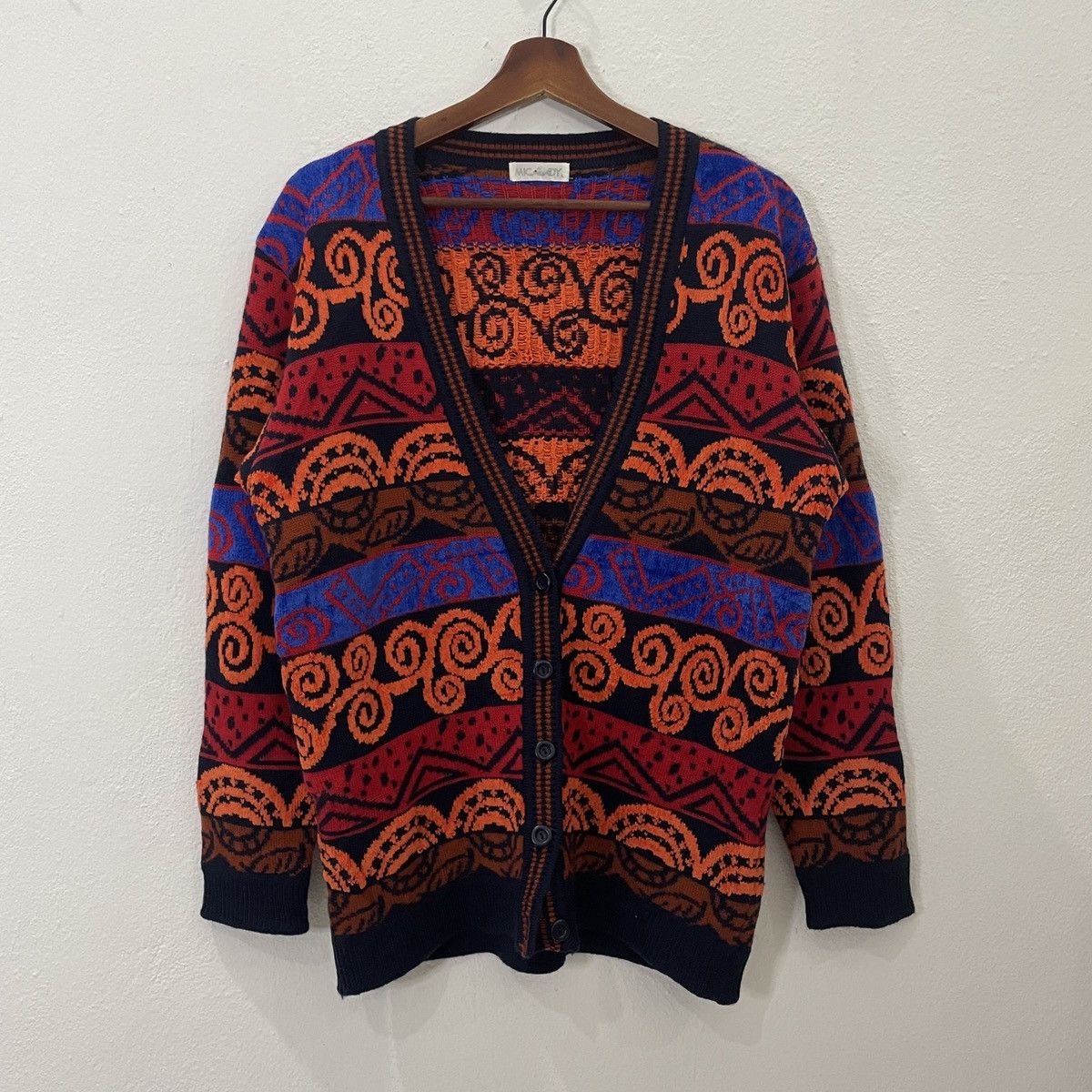 Japanese Brand Vintage Micalady Coogi Style Unisex Cardingan Knitwear Size US M / EU 48-50 / 2 - 1 Thumbnail