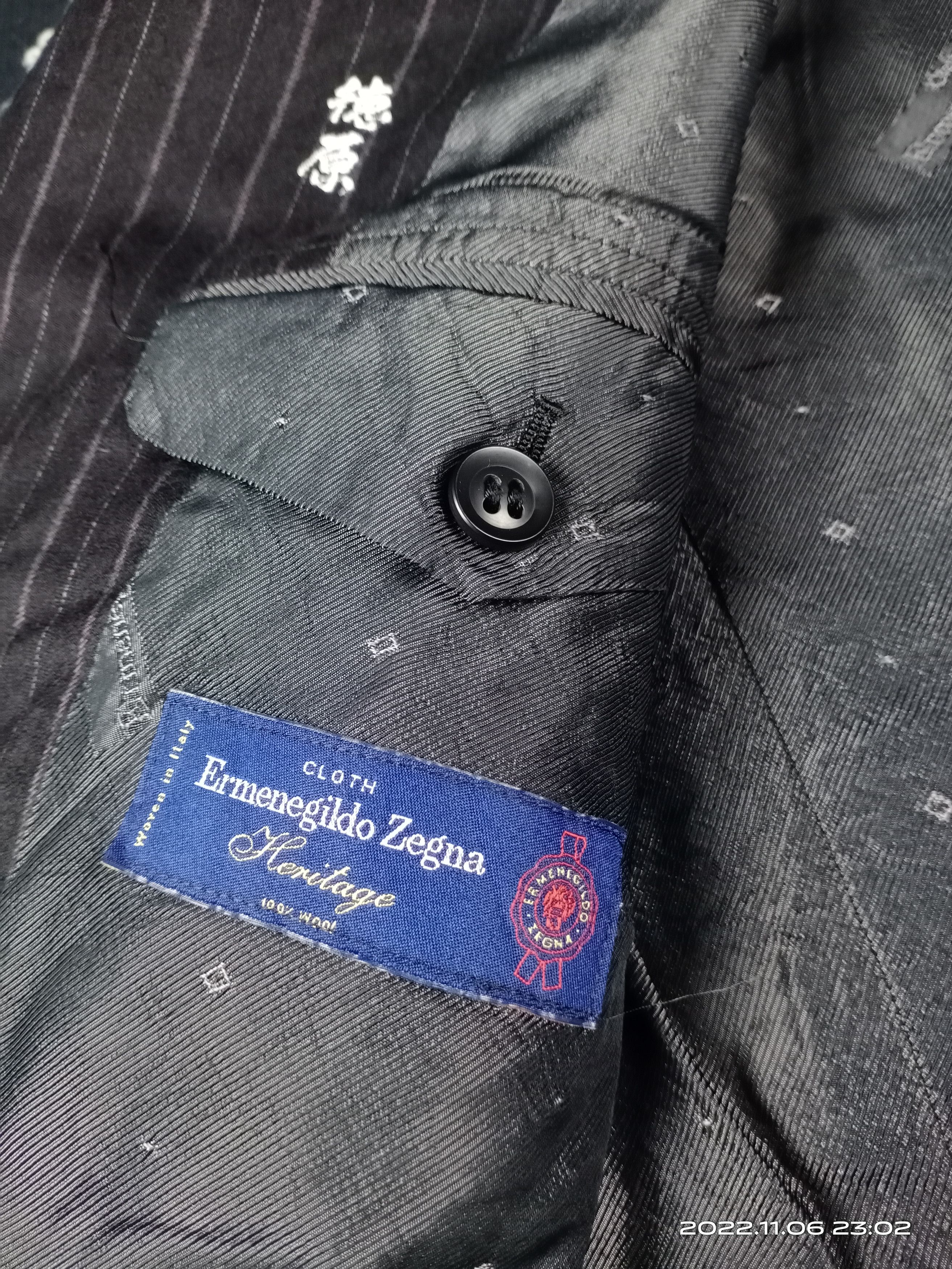 💥RARE💥Cloth By Ermenegildo Zegna Wool Stripe Blazer Jacket