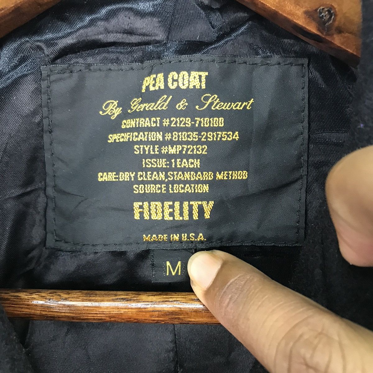 Fidelity Vintage Fidelity Gerald & Stewart Peacoat Jacket Size US M / EU 48-50 / 2 - 6 Thumbnail
