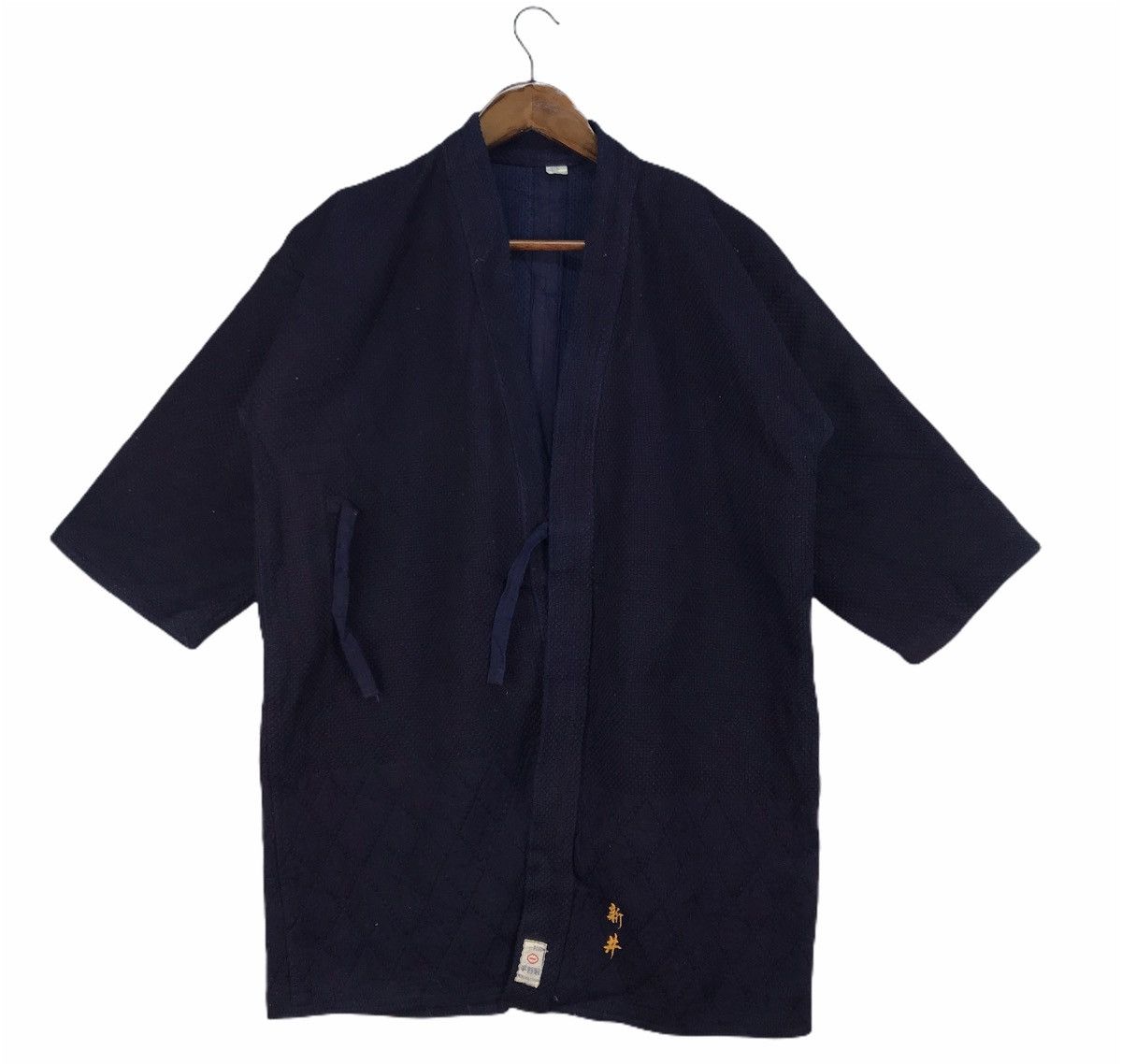 image of Vintage Kendo Blue Indigo Kimono Jacket, Men's (Size Medium)