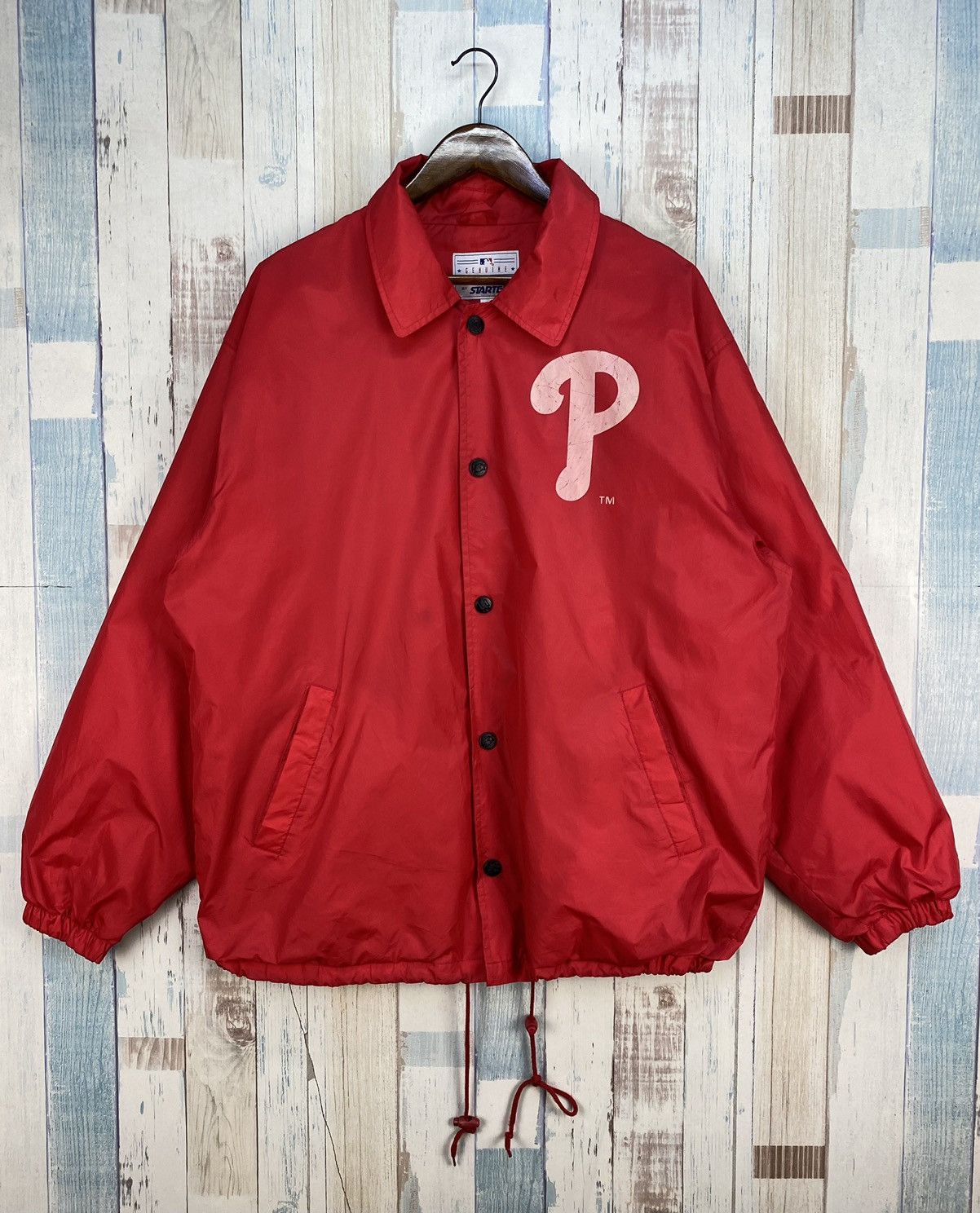 MLB Vintage 90s Lenny Dykstra Mlb Starter Coach Jacke Size US L / EU 52-54 / 3 - 1 Thumbnail
