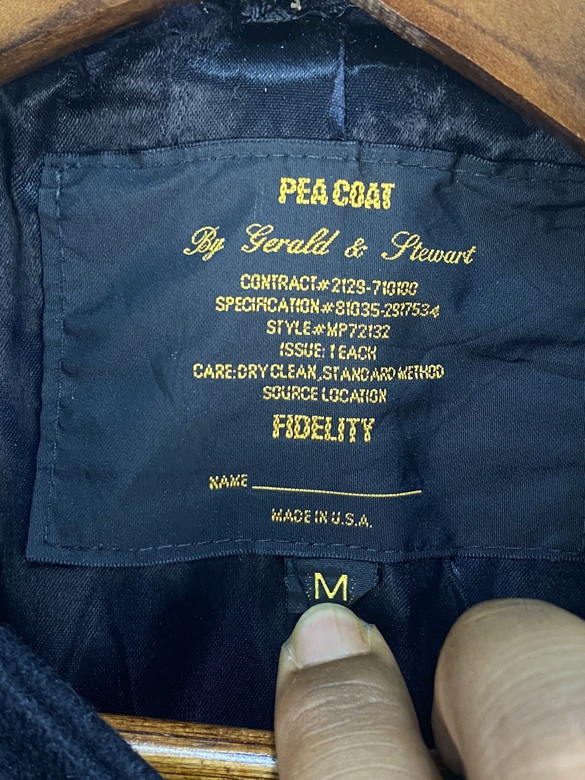 Fidelity Vintage Gerald & Steward Peacoat Jacket Size US M / EU 48-50 / 2 - 8 Thumbnail