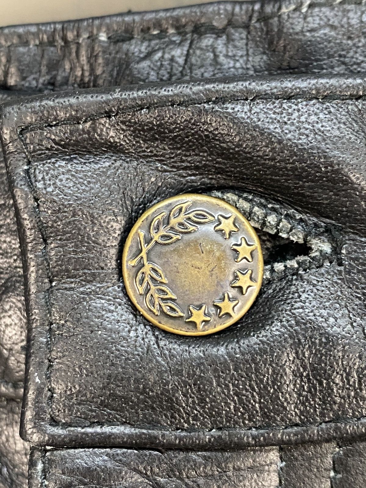 Genuine Leather ❗️RARE❗️Horn Works Leather Pants Size US 31 - 4 Thumbnail