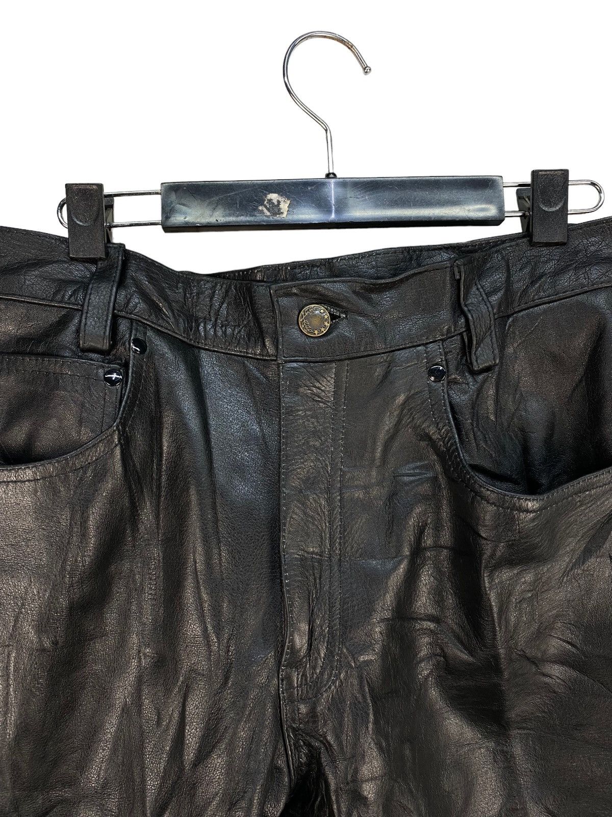 Genuine Leather ❗️RARE❗️Horn Works Leather Pants Size US 31 - 2 Thumbnail