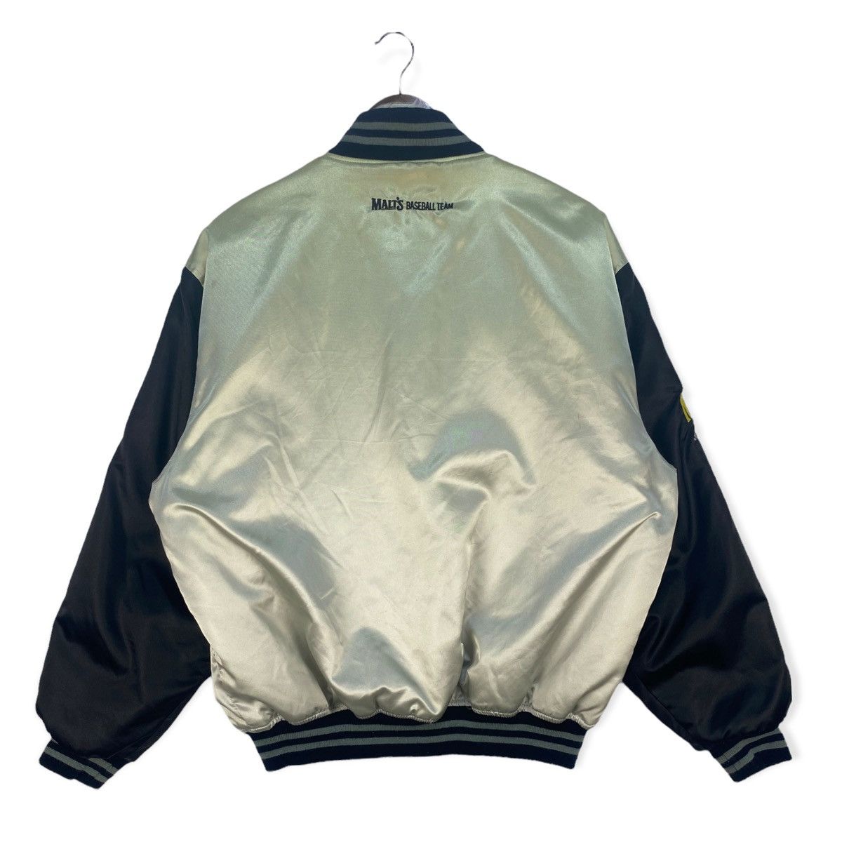 Vintage Vintage Malt's Baseball Team Bomber Jacket Size US L / EU 52-54 / 3 - 3 Thumbnail