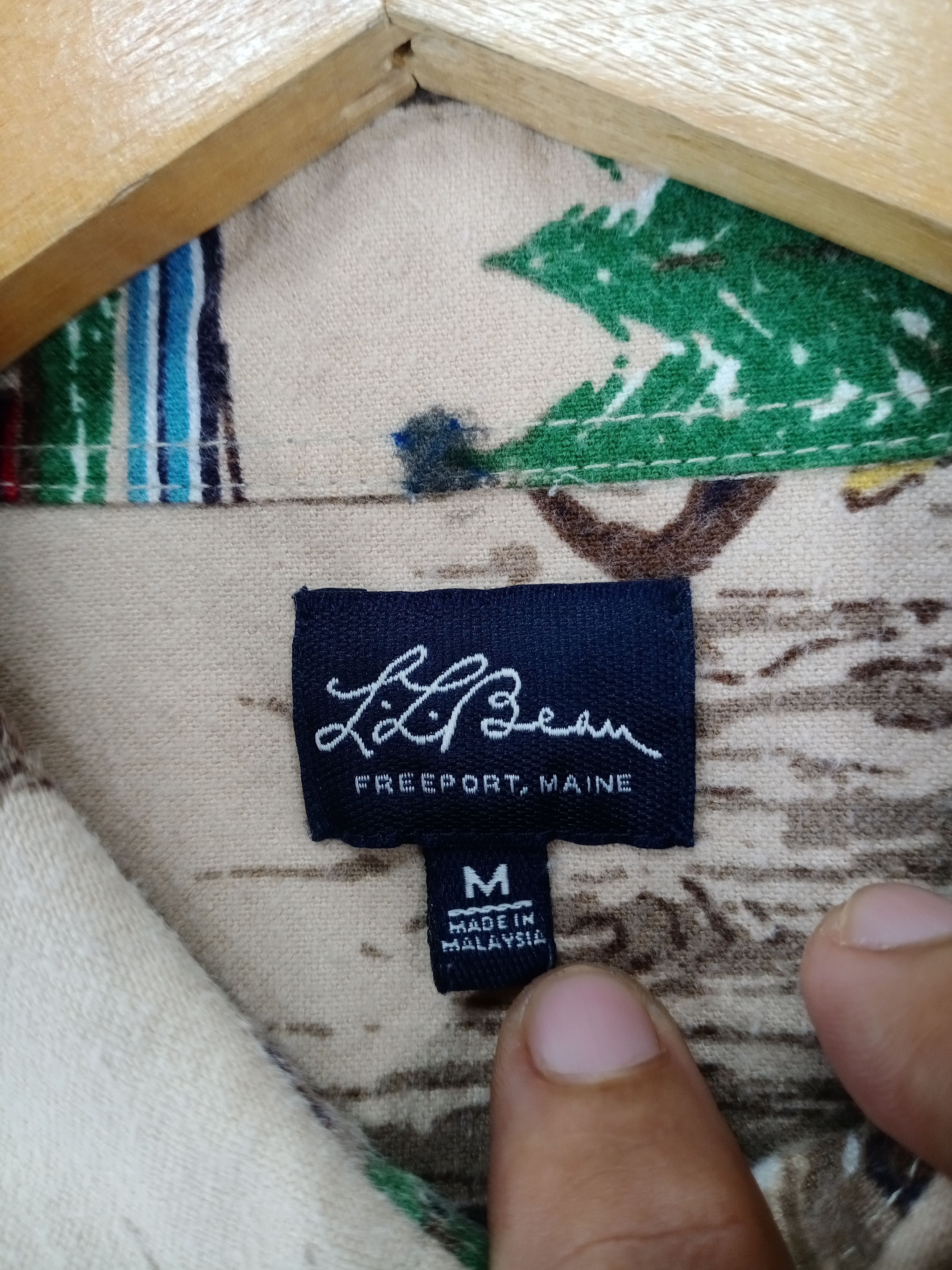 💥RARE💥L.L Bean Fullprint Button Ups Shirt