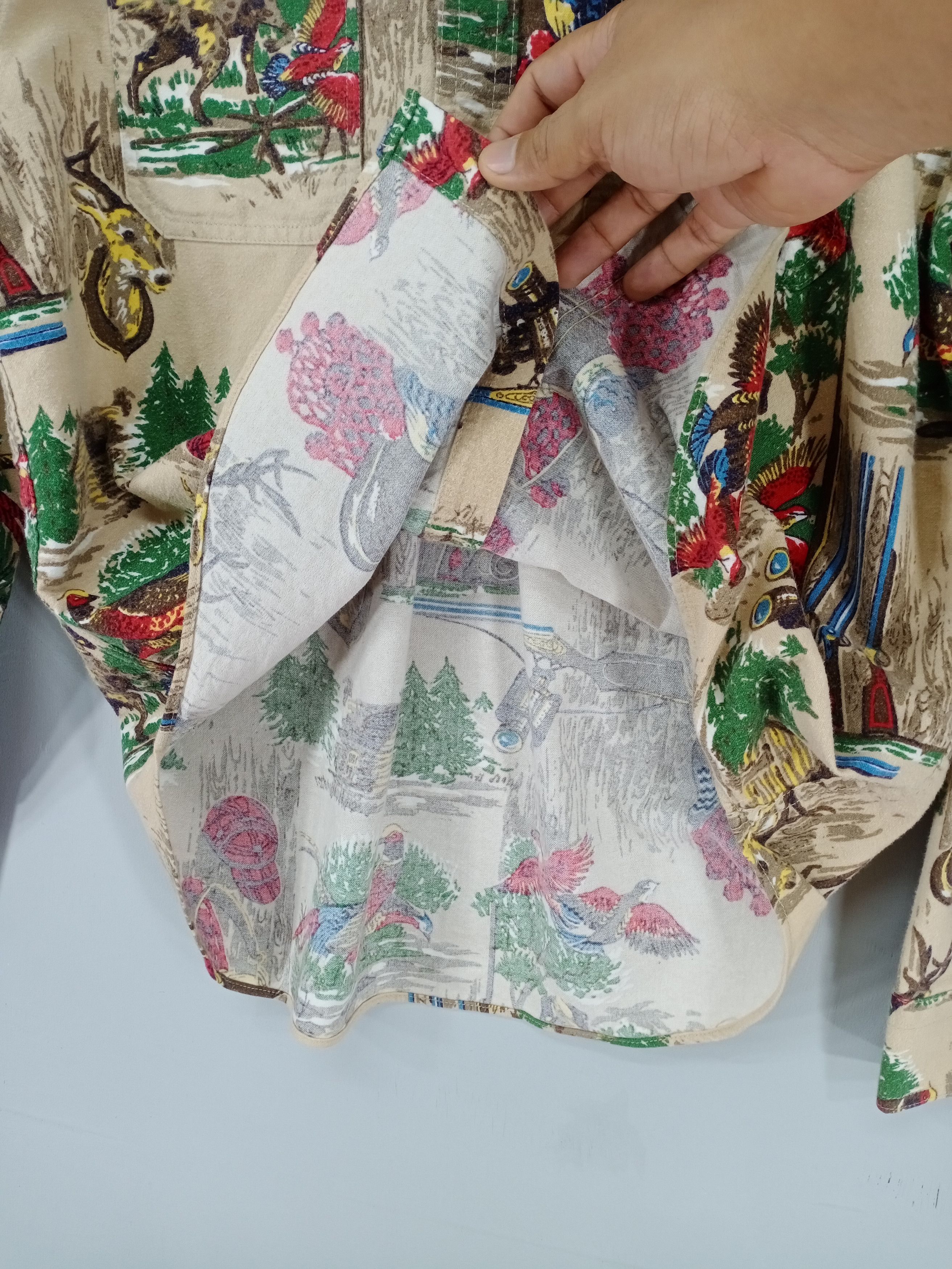 💥RARE💥L.L Bean Fullprint Button Ups Shirt