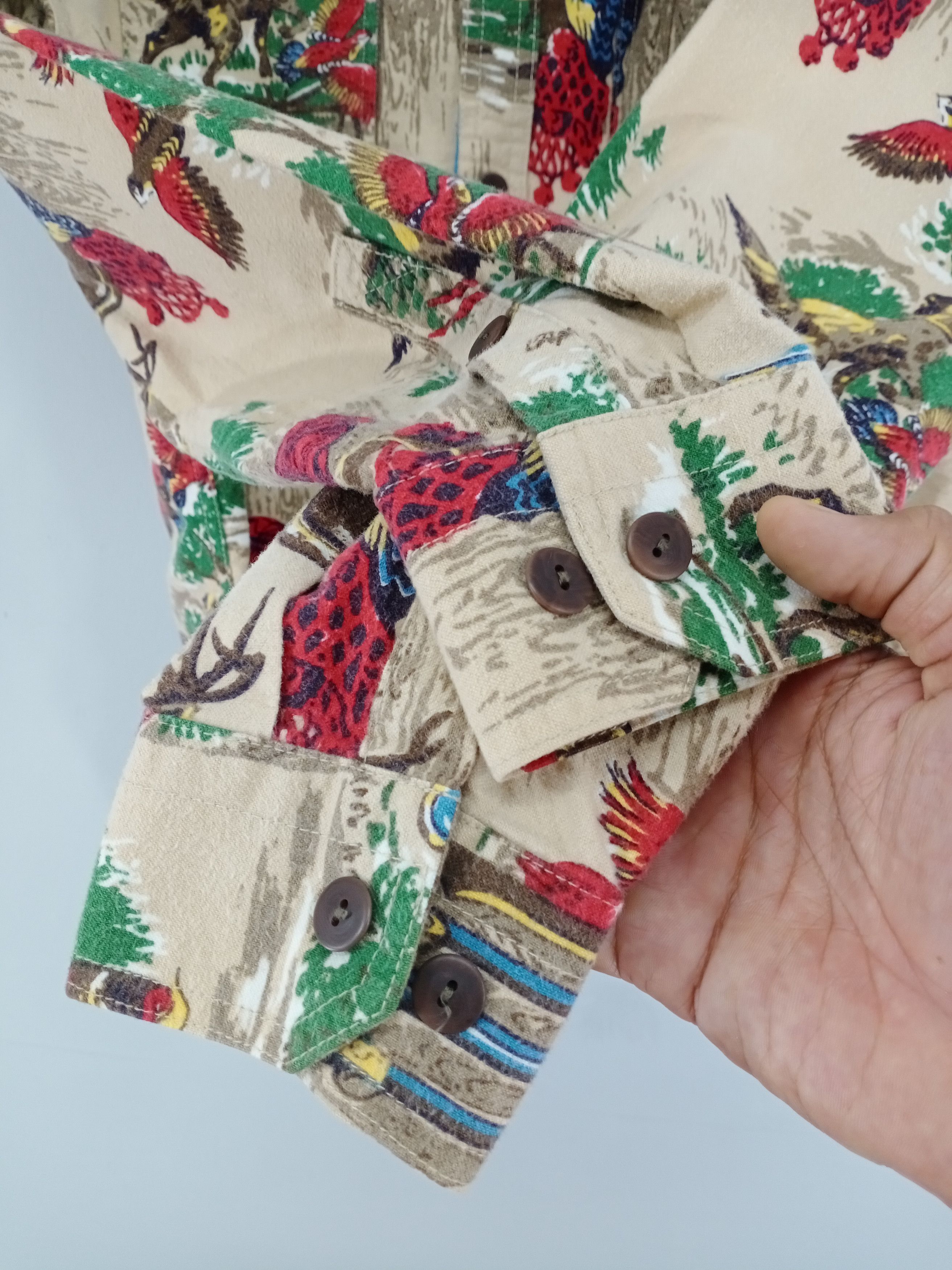 💥RARE💥L.L Bean Fullprint Button Ups Shirt