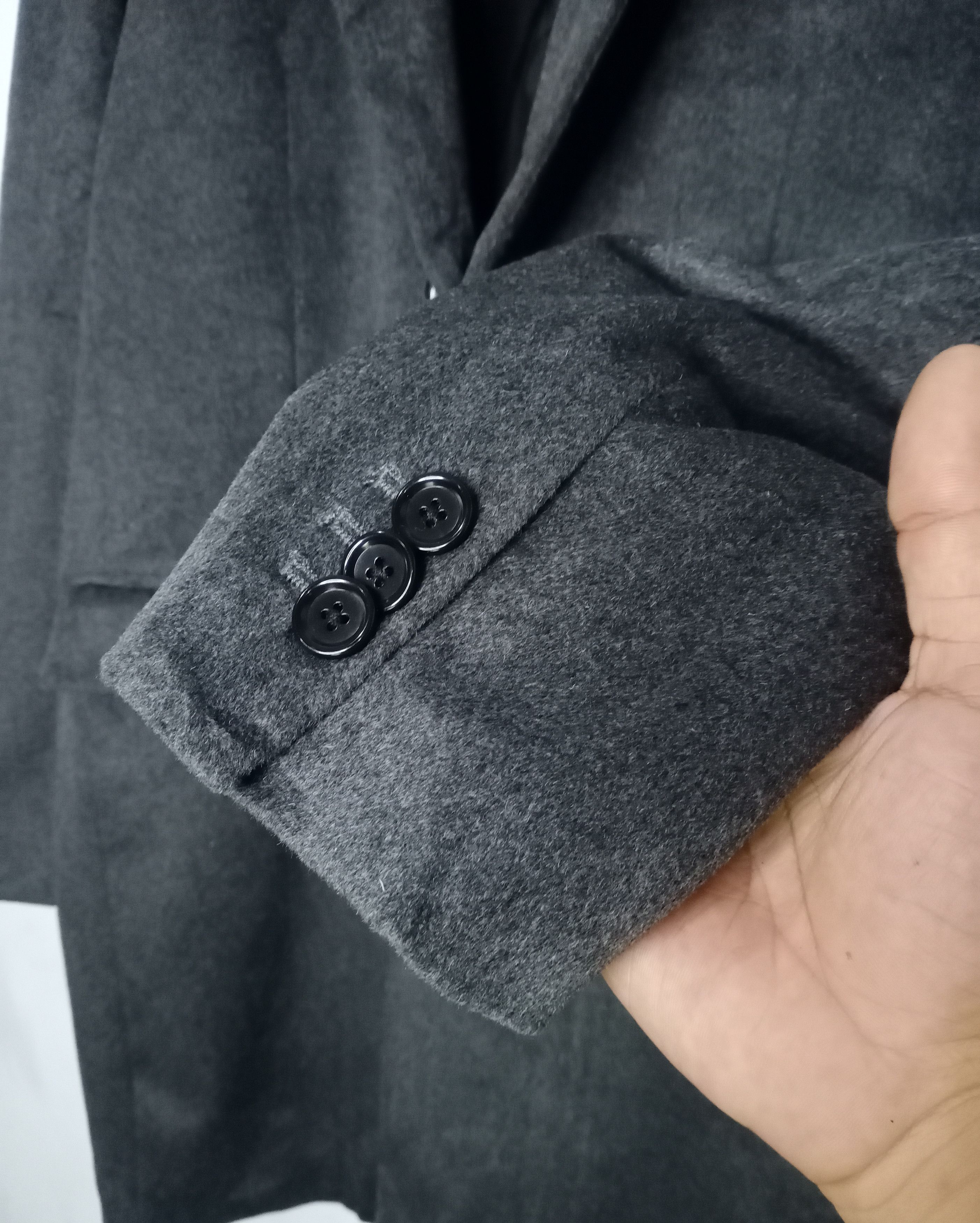 Designer × Japanese Brand × Katharine Hamnett London Katharine Hamnett London Wool Long Coat Jacket Size US M / EU 48-50 / 2 - 2 Thumbnail
