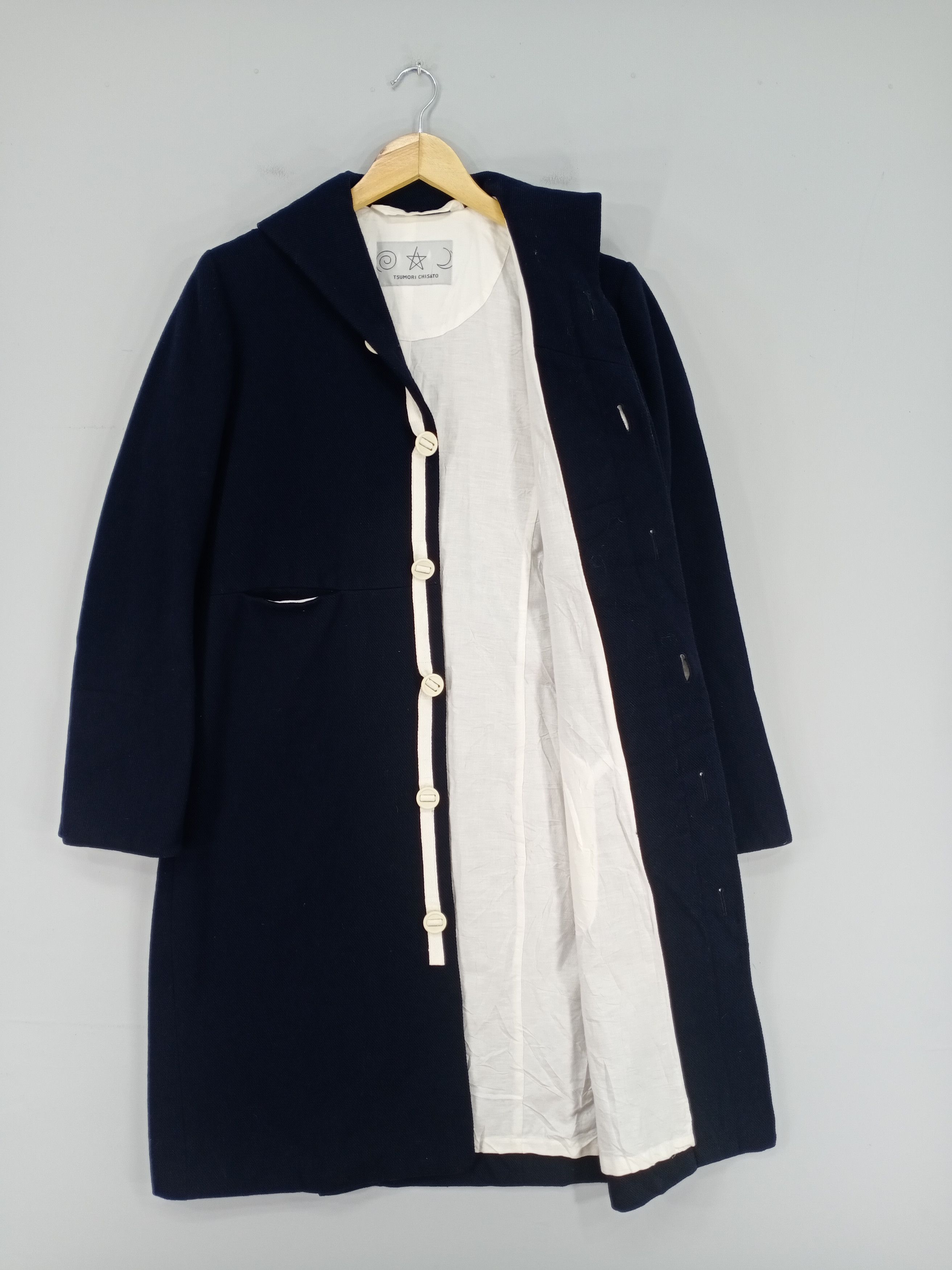 Issey Miyake 💥RARE💥Vintage Tsumori Chisato Long Coat Button Jacket Size US S / EU 44-46 / 1 - 4 Thumbnail