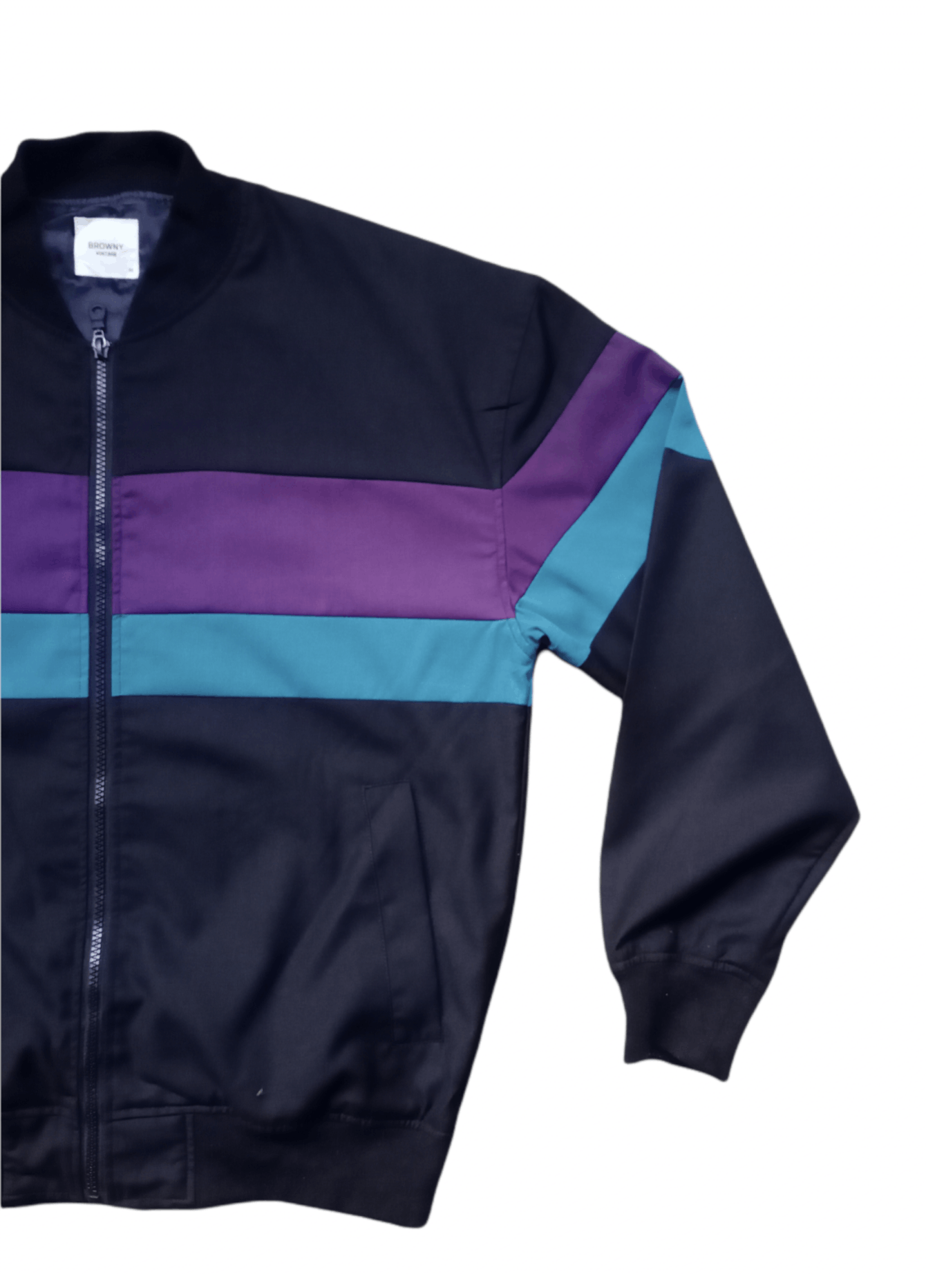 Other Browny Vintage Stripe Bomber Jacket Size US M / EU 48-50 / 2 - 2 Thumbnail