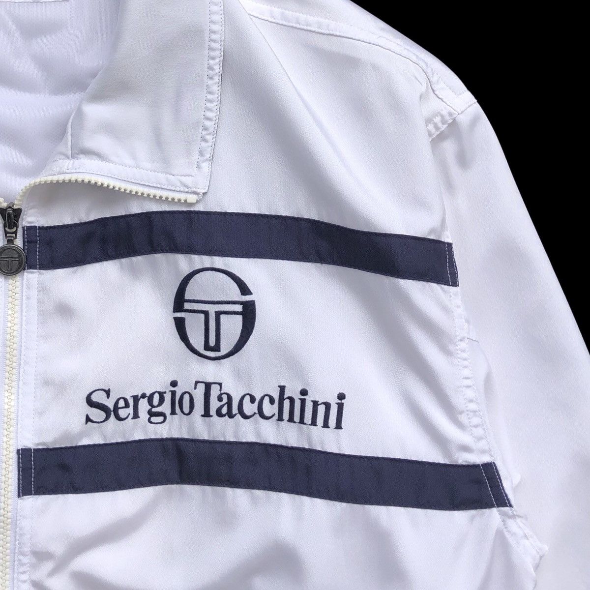 Sergio Tacchini Vintage Sergio Tacchini Embroidery Logo Light Bomber Jacket Size US L / EU 52-54 / 3 - 8 Thumbnail