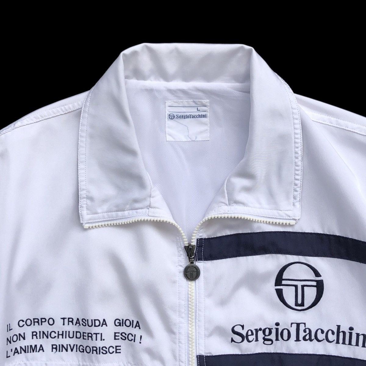 Sergio Tacchini Vintage Sergio Tacchini Embroidery Logo Light Bomber Jacket Size US L / EU 52-54 / 3 - 9 Thumbnail