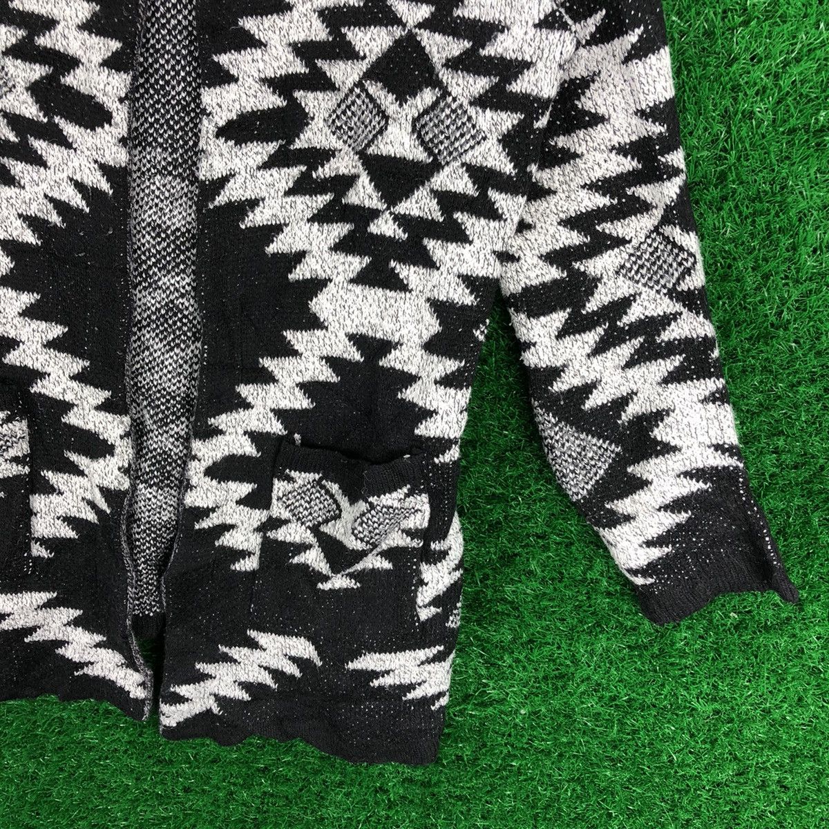 Native × Vintage Vintage Knit Navajo Native Midi Long Cardigan Jacket Size M / US 6-8 / IT 42-44 - 3 Thumbnail